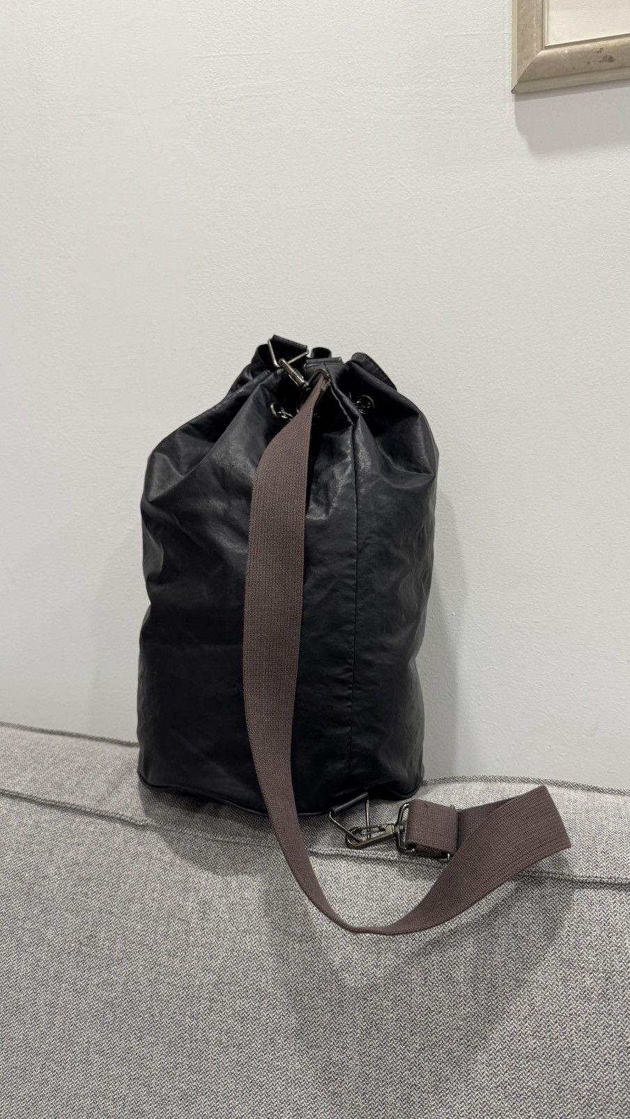 Jean Paul Gaultier Rare🔥 Jean Paul Gaultier Homme Crossbody Drawstring Bag Size ONE SIZE - 5 Thumbnail