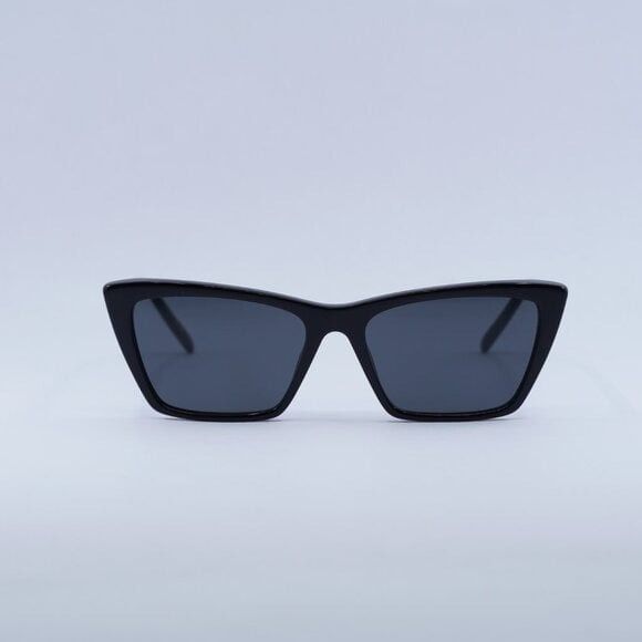 Saint Laurent Paris New Saint Laurent SL737 MICA THIN 001 Sunglasses - Black Size ONE SIZE - 2 Thumbnail