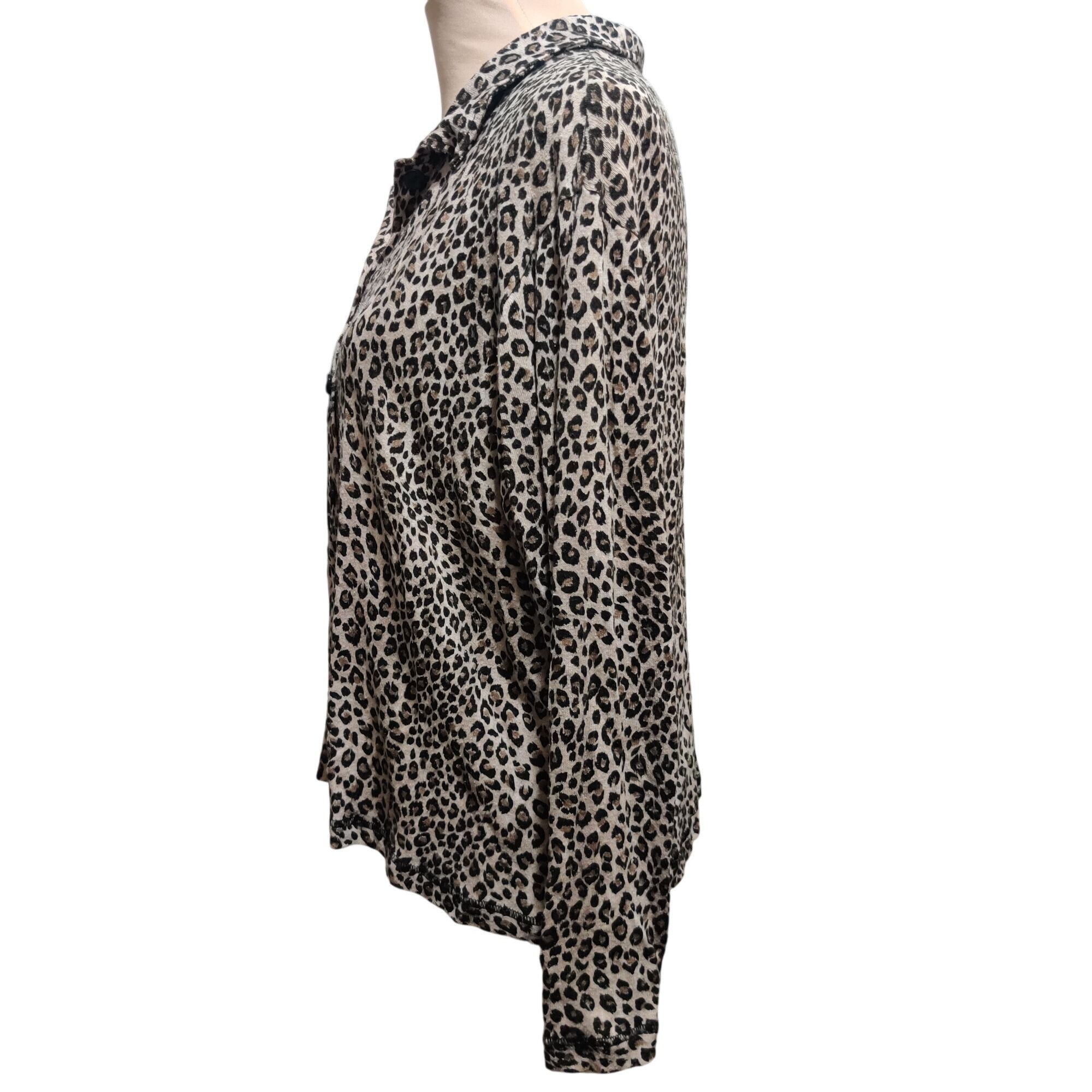 Vintage Vintage Cervelle L Matte Silk Leopard Print Blouse Long Slee Size L / US 10 / IT 46 - 6 Thumbnail