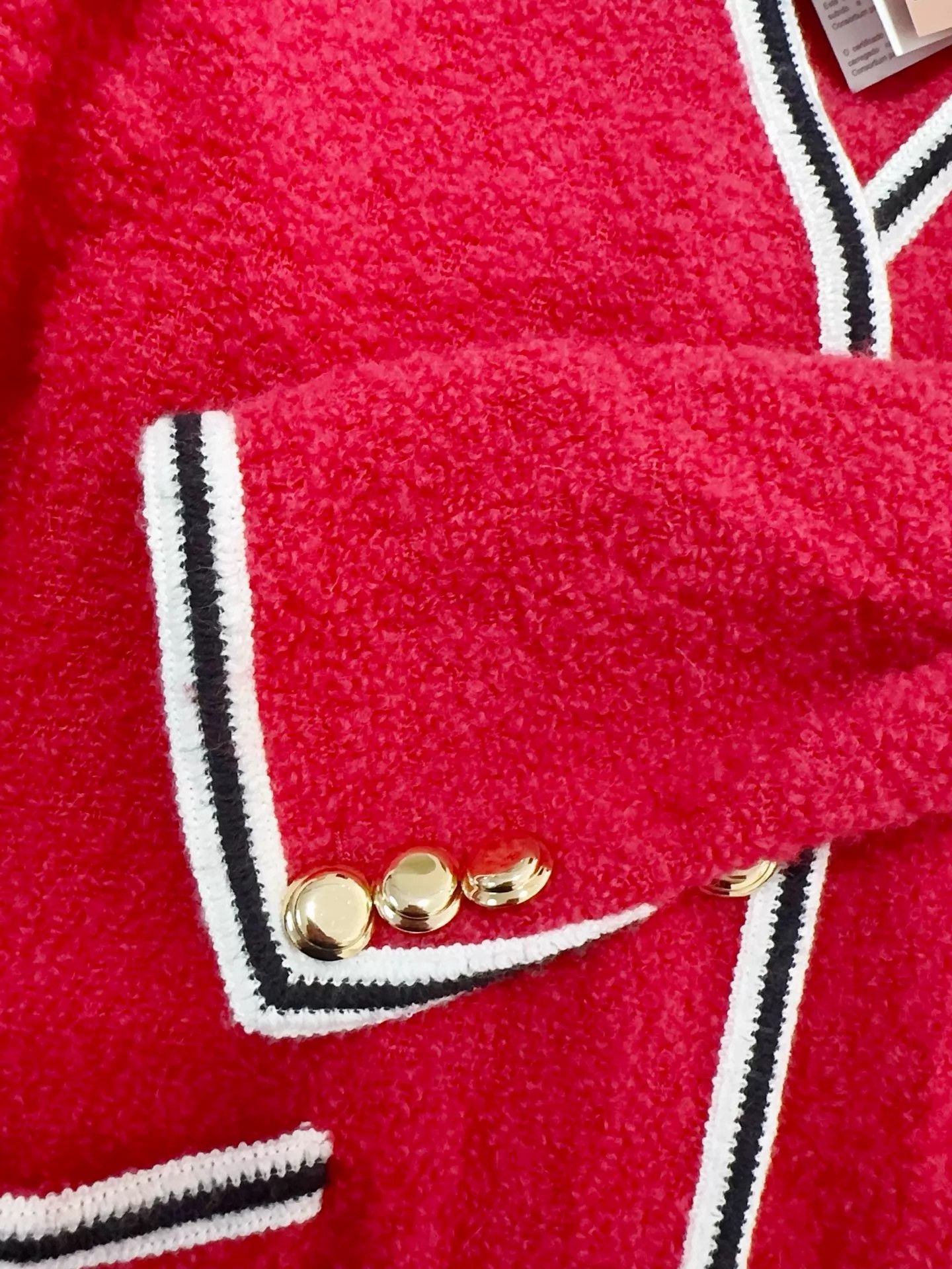 Miu Miu MIU MIU women's Chenille Jacket 36 Ivory New Size XS / US 0-2 / IT 36-38 - 4 Thumbnail