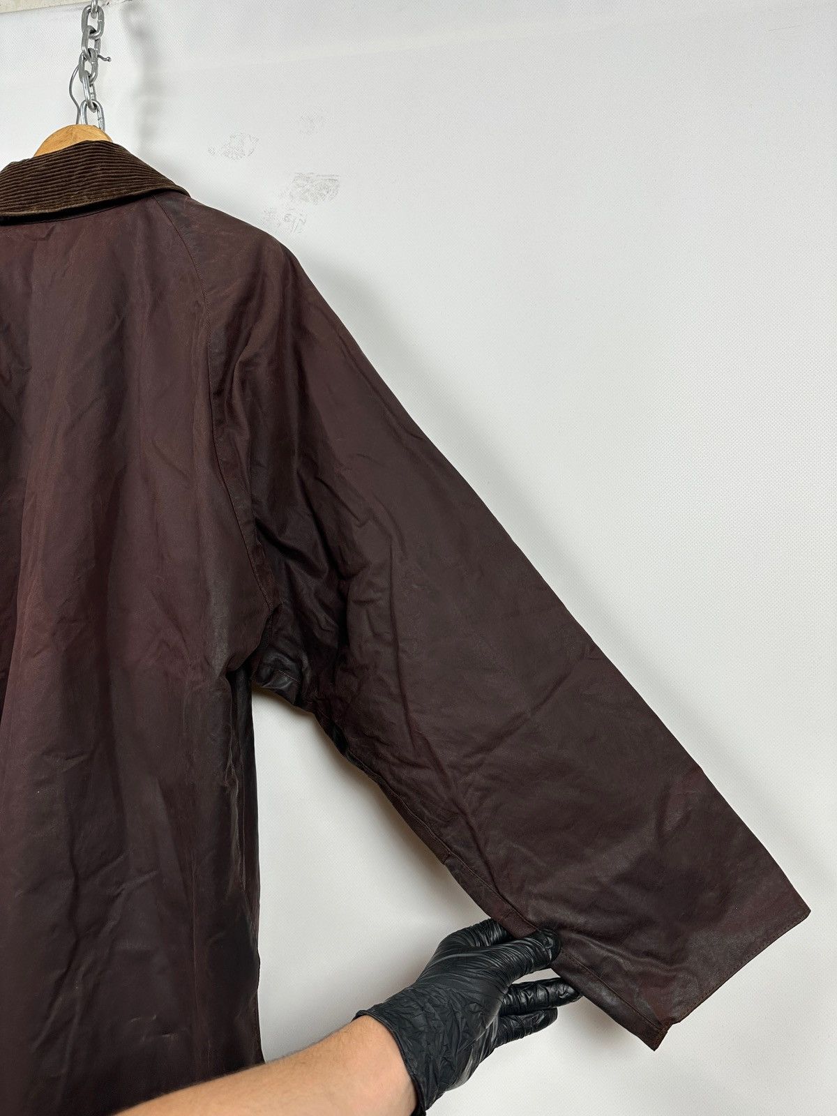 Barbour Vintage Barbour Beaufort Brown Waxed Jacket/Warm Pile Lining Size US XXL / EU 58 / 5 - 20 Thumbnail