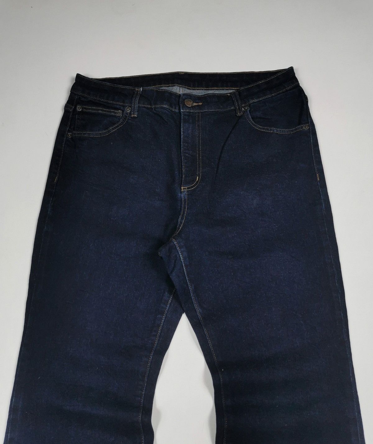 If Six Was Nine Flare Bootcut Gu Japan Denim Jeans Size US 33 - 3 Thumbnail