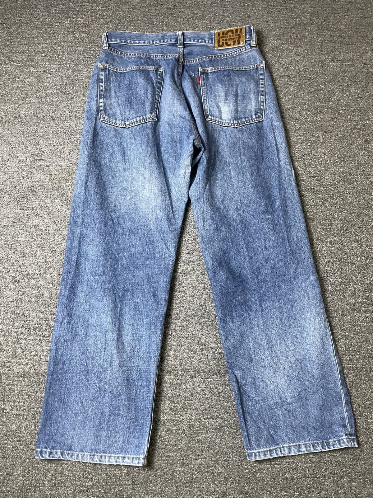 Japanese Brand × Vintage Unique Clothing Warehouse Brand Straight Cut Jeans (106) Size US 31 - 8 Thumbnail