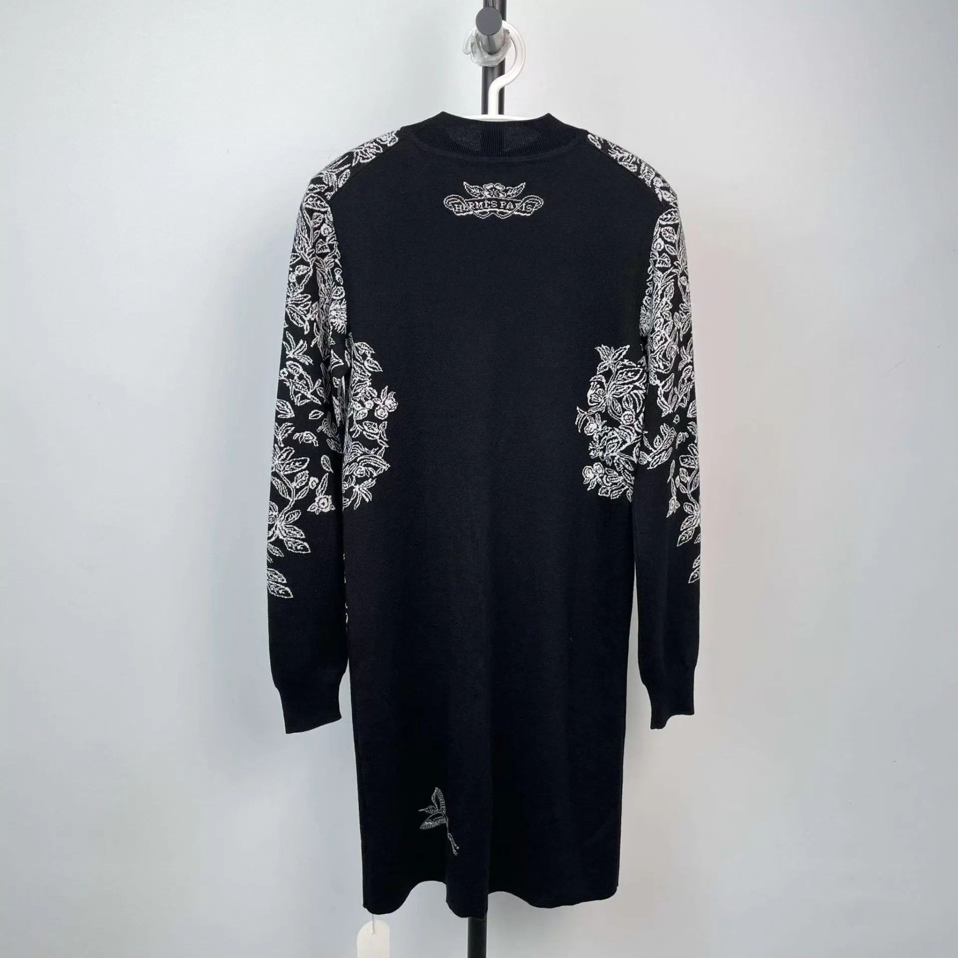Hermes Hermès knit dress 36 black/white colorblock Size XS / US 0-2 / IT 36-38 - 2 Thumbnail