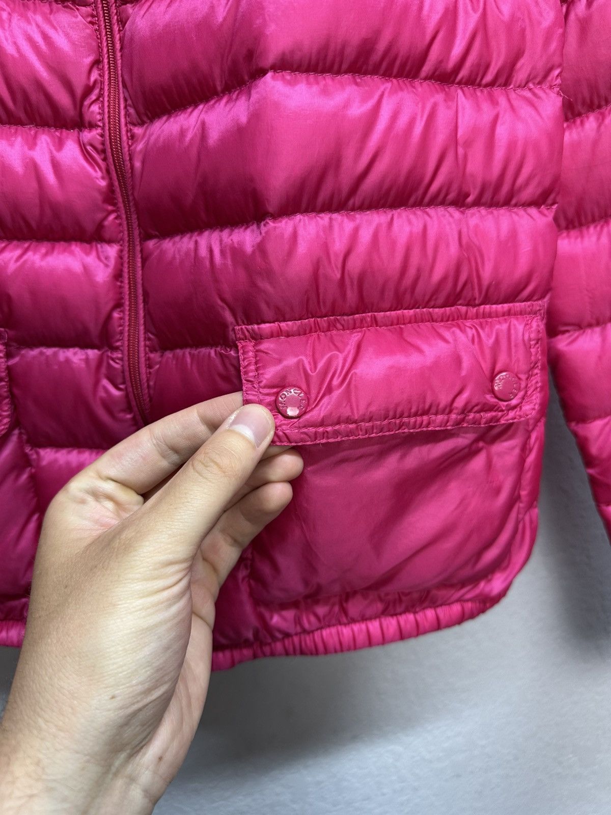 Moncler Moncler Lans Down Puffer Jacket Pink Lightweight Size M / US 6-8 / IT 42-44 - 7 Thumbnail