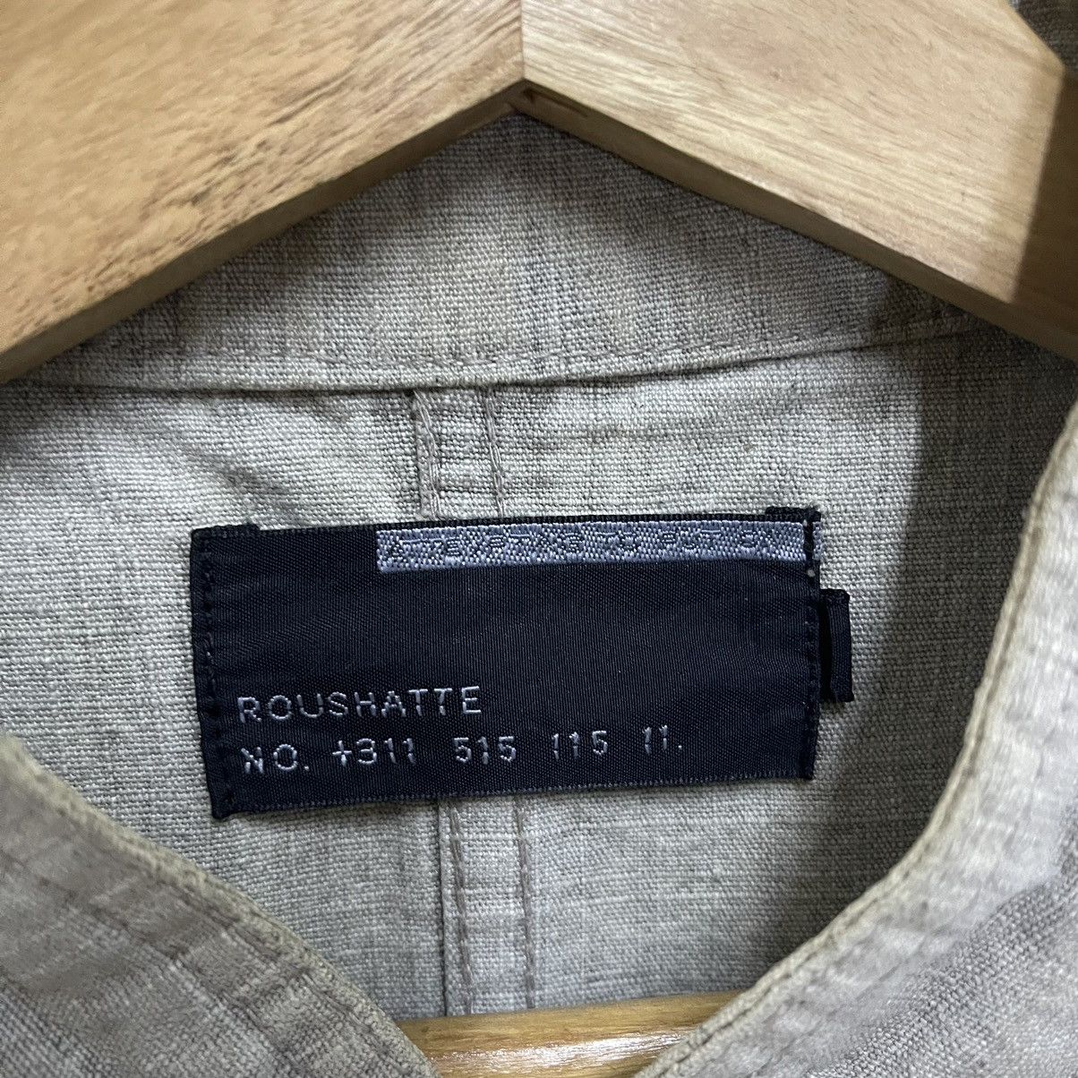 Japanese Brand × Vintage ROUSHATTE Hickory Chore Jacket Size US L / EU 52-54 / 3 - 9 Thumbnail