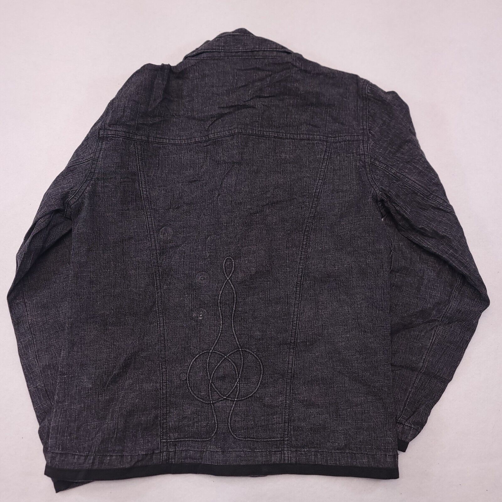 Chicos Chicos Design Button Up Denim Shirt Womens Size 0 Black Size XS / US 0-2 / IT 36-38 - 9 Thumbnail