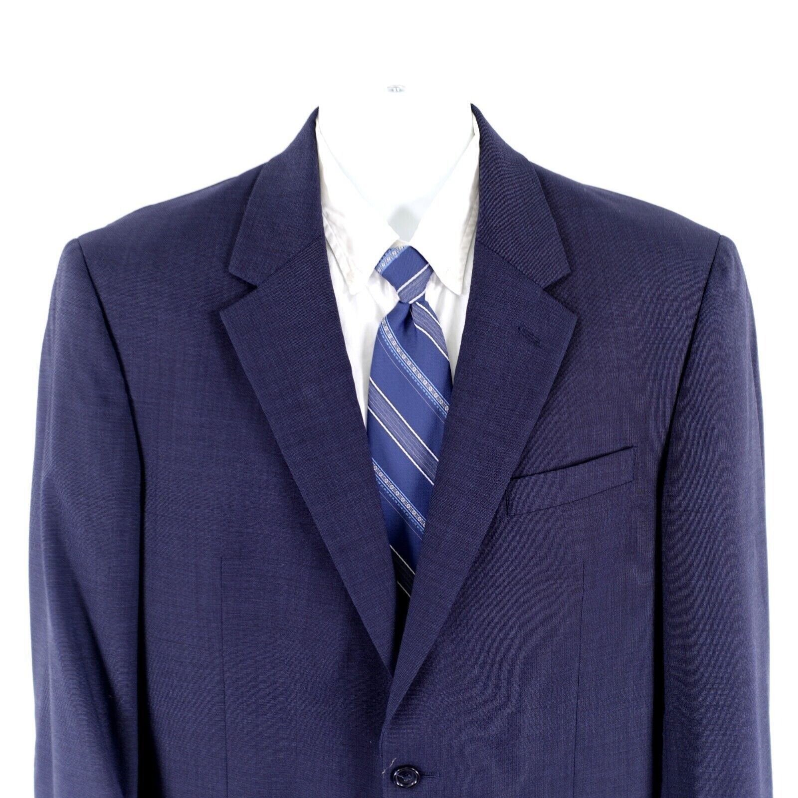 Jos. A. Bank Jos A Bank Blue Nailshead Wool 2 Button Blazer 42L Size 42L - 1 Thumbnail