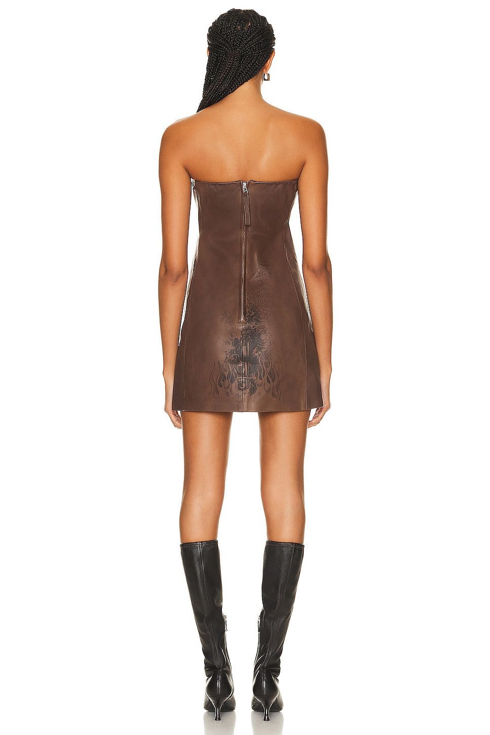 Jean Paul Gaultier $2200 Jean Paul Gaultier Tattoo Detail Mini Dress Size S / US 4 / IT 40 - 3 Thumbnail