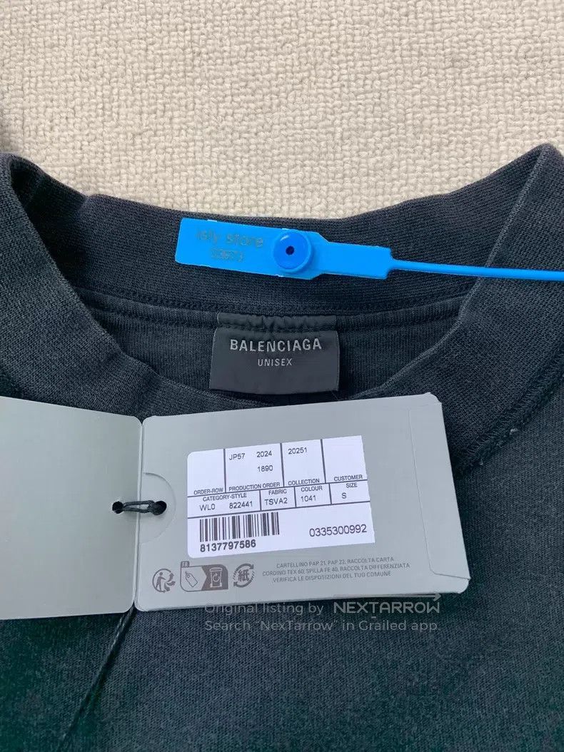 Balenciaga Balenciaga Logo Letter Solid Color Short Sleeve T-Shirt Size US XXS / EU 40 - 9 Thumbnail