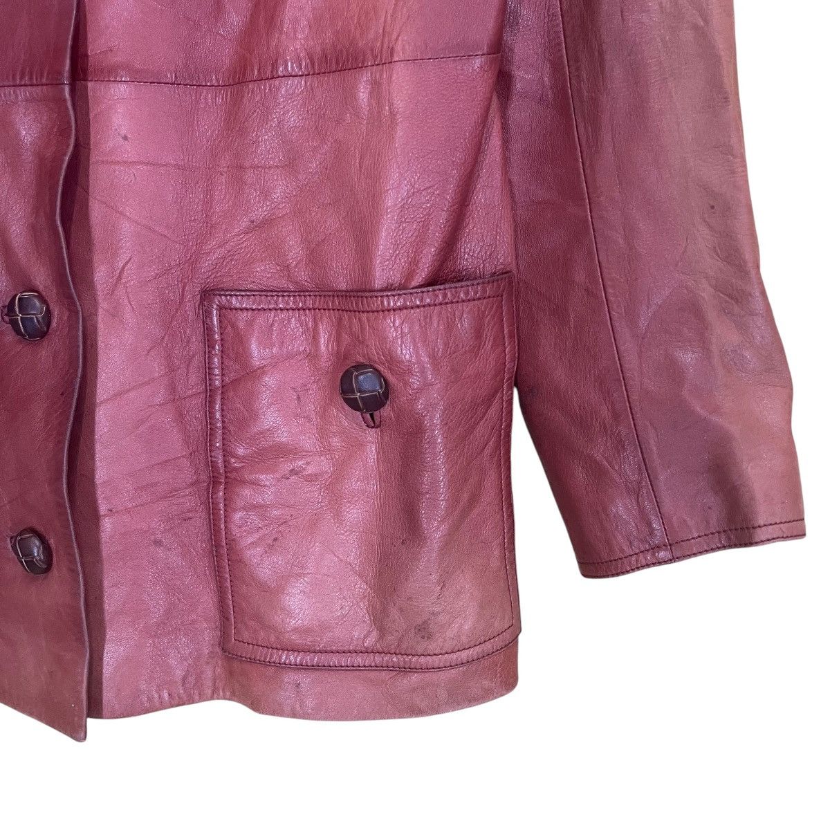Gucci Vintage 80s Gucci Leather Jacket Made In Italy Size Small Size US S / EU 44-46 / 1 - 5 Thumbnail