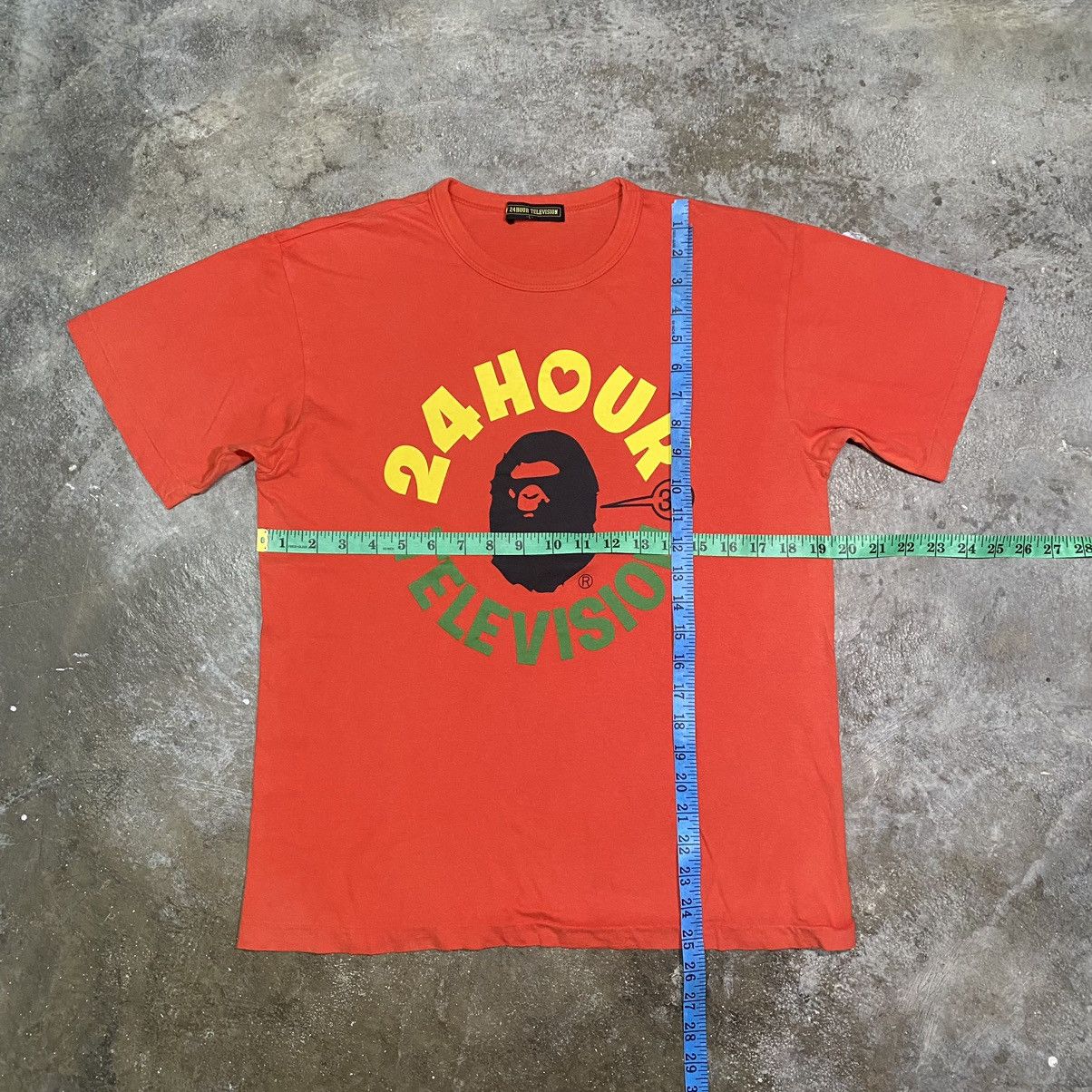 Bape × Nigo 2008 BAPE 24 HOUR TELEVISION T SHIRT NIGO COLLAB PROMO Size US L / EU 52-54 / 3 - 11 Thumbnail