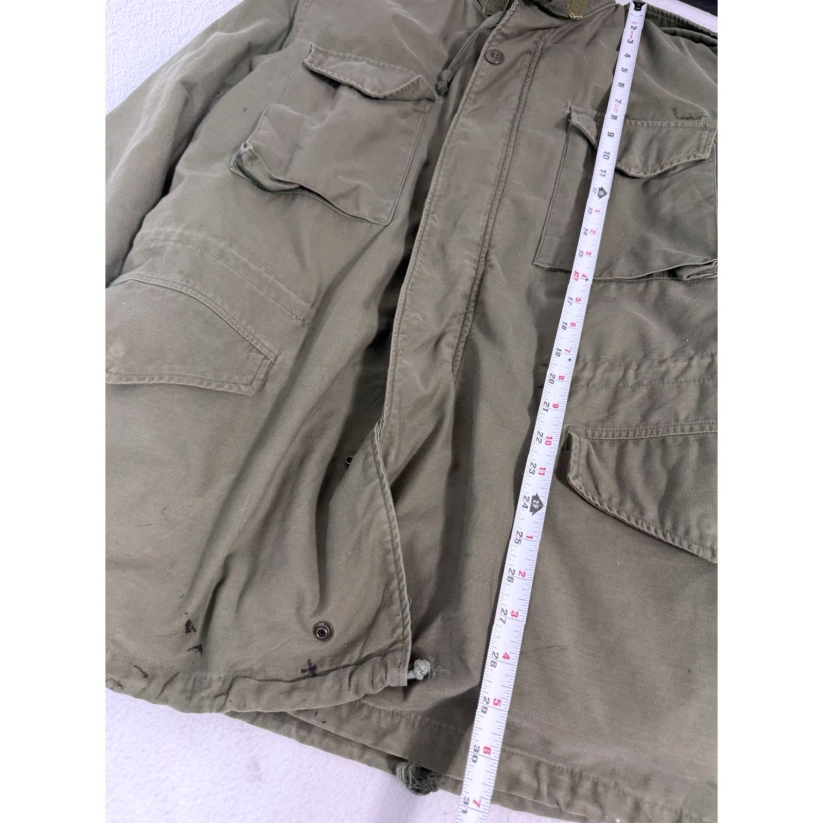 Olive VINTAGE OG 107 M65 Olive Green Cold Weather Coat Army Military Mens Medium Long Size US M / EU 48-50 / 2 - 3 Thumbnail