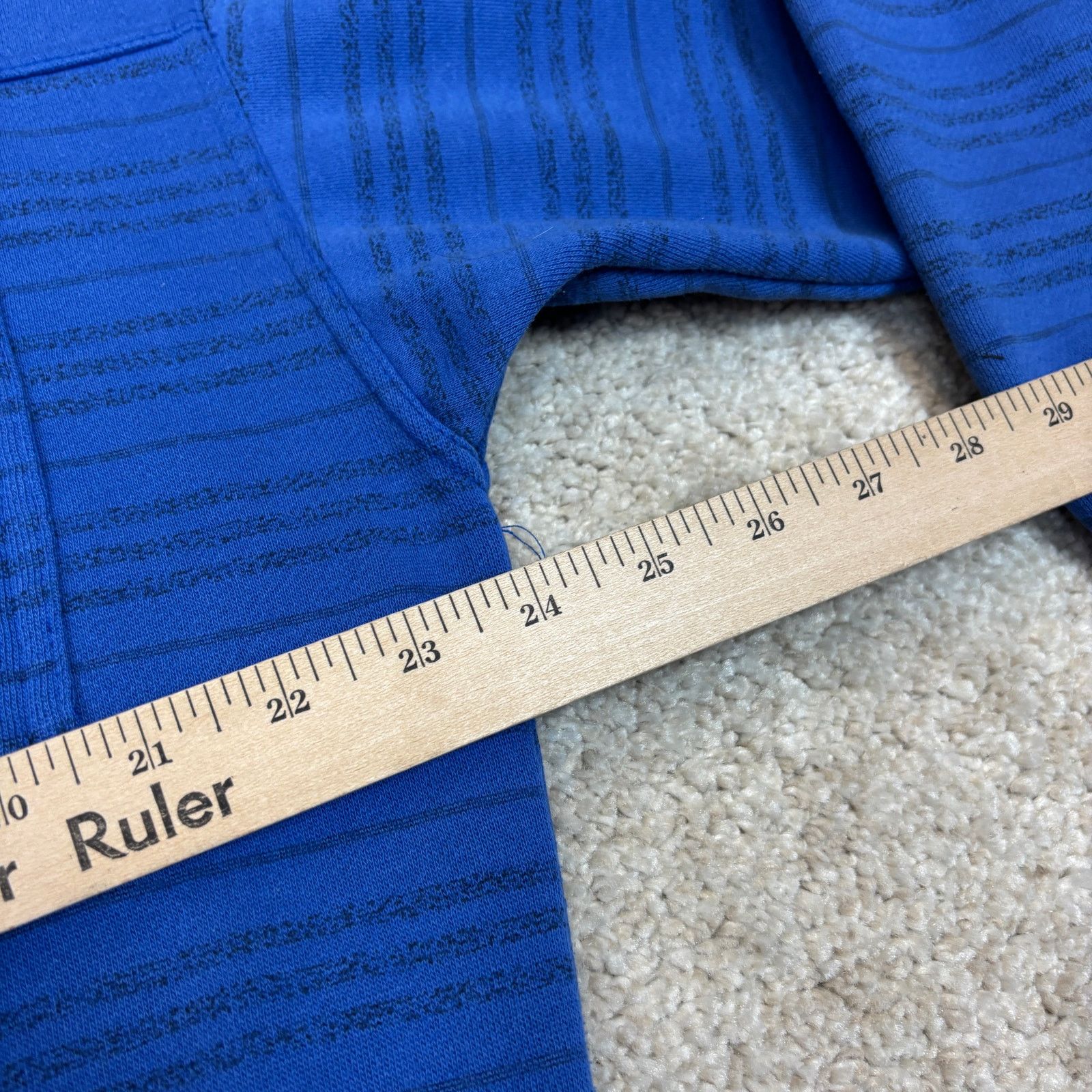 Anchor Blue × Vintage Vintage Anchor Blue Striped Pocket Sweatshirt Men's L Y2K Size US L / EU 52-54 / 3 - 6 Thumbnail