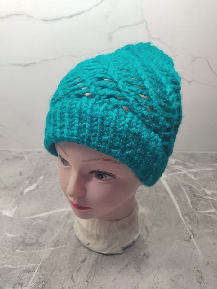 Japanese Brand Vintage 90s Knit Wool Handmade Beanie Size ONE SIZE - 3 Thumbnail