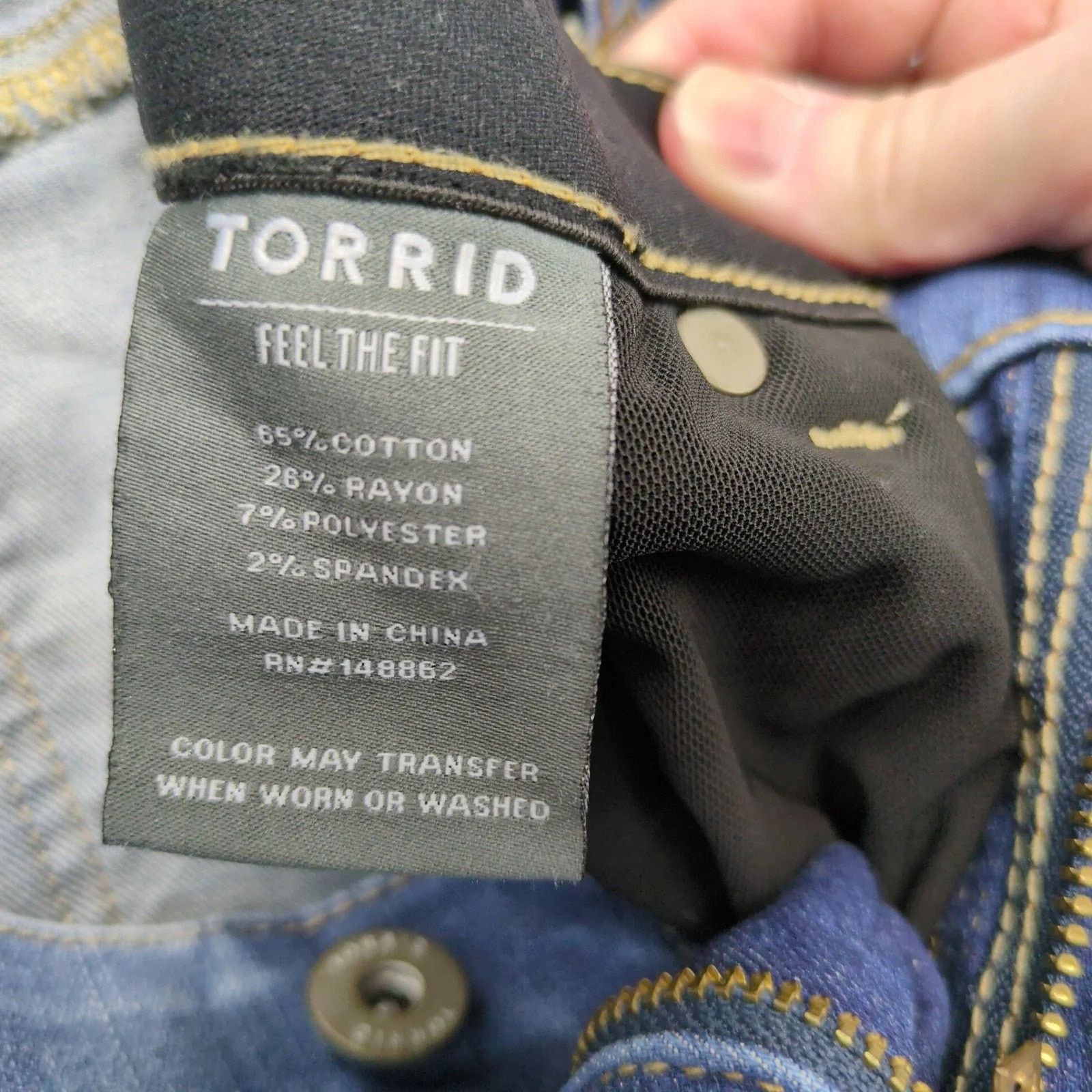 Other Torrid Bombshell Skinny Jeans Women's 18S Distressed 36x27" Size 40" / US 18 - 4 Thumbnail