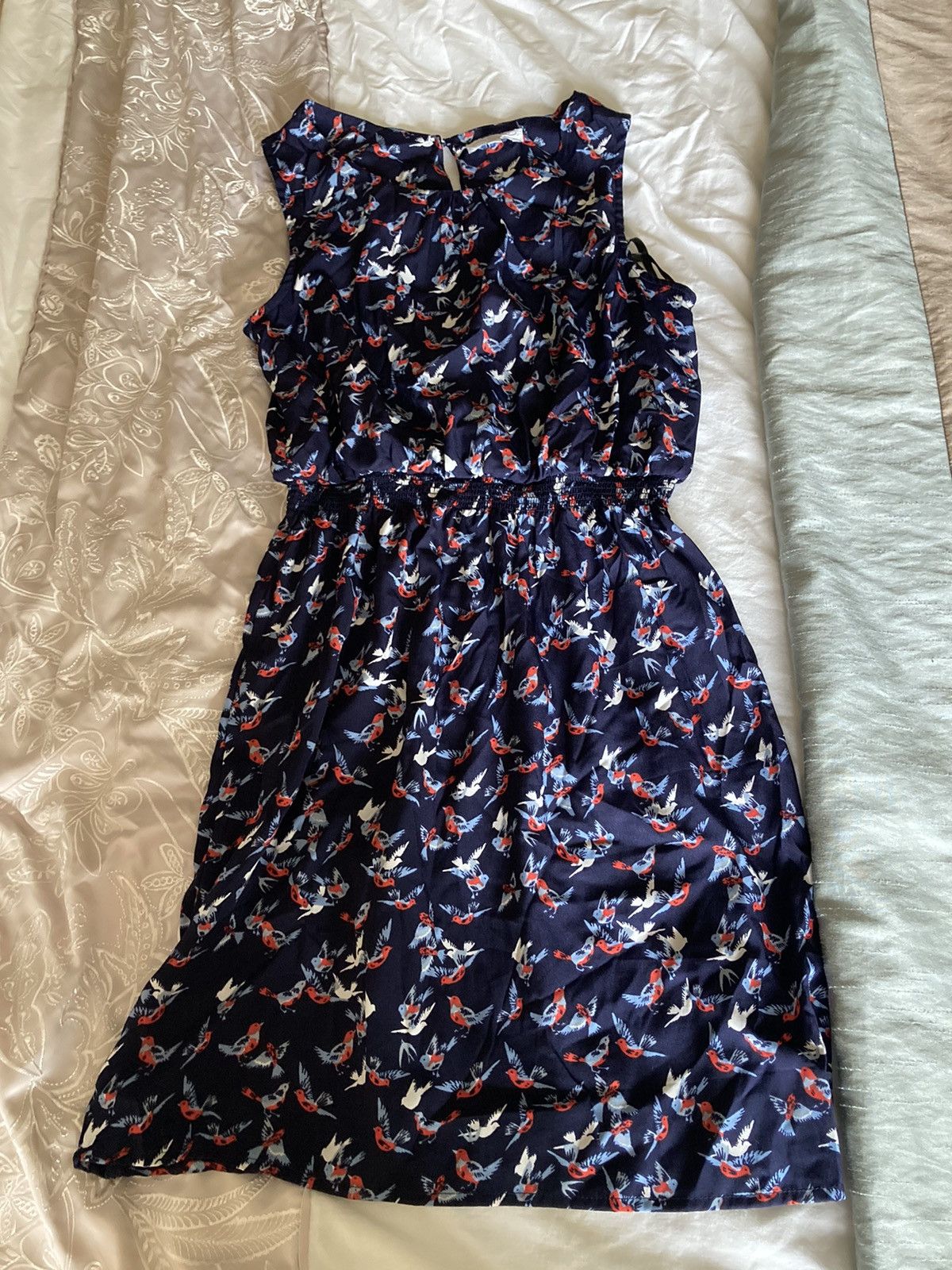 New Look Navy summer dress. Size L / US 10 / IT 46 - 1 Thumbnail