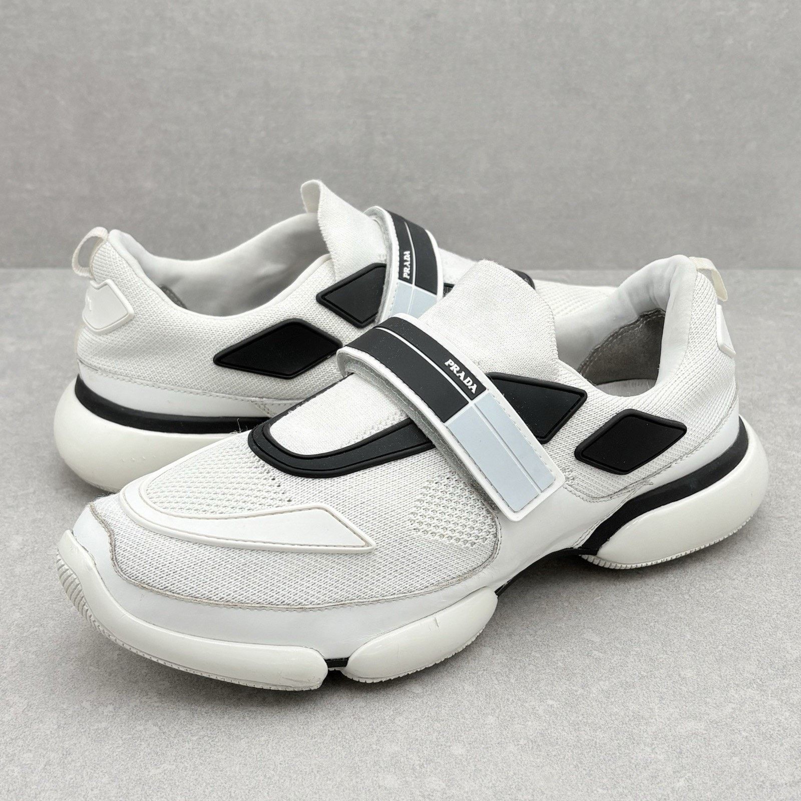 Prada Prada Toblach Leather Two Strap Sneakers OG UK 6.5 US  display picture 1