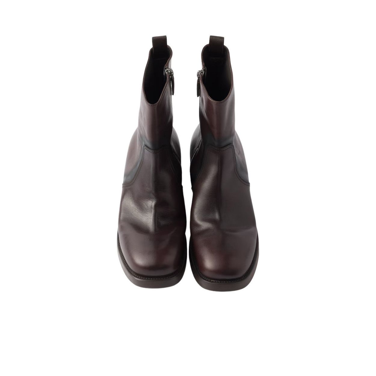 Prada PRADA $1770 Dark Brown Mid Calf Boots New And Authentic (Wom Size US 11 / IT 41 - 3 Thumbnail