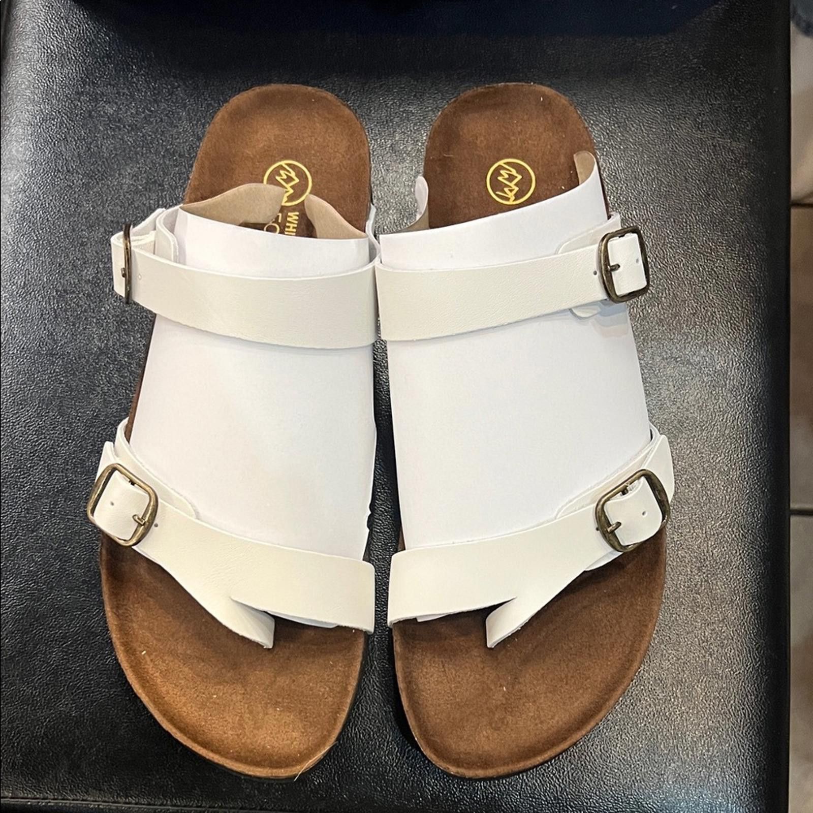 White Mountaineering White Mountain White Buckle Sandals Size US 8 / IT 38 - 2 Thumbnail
