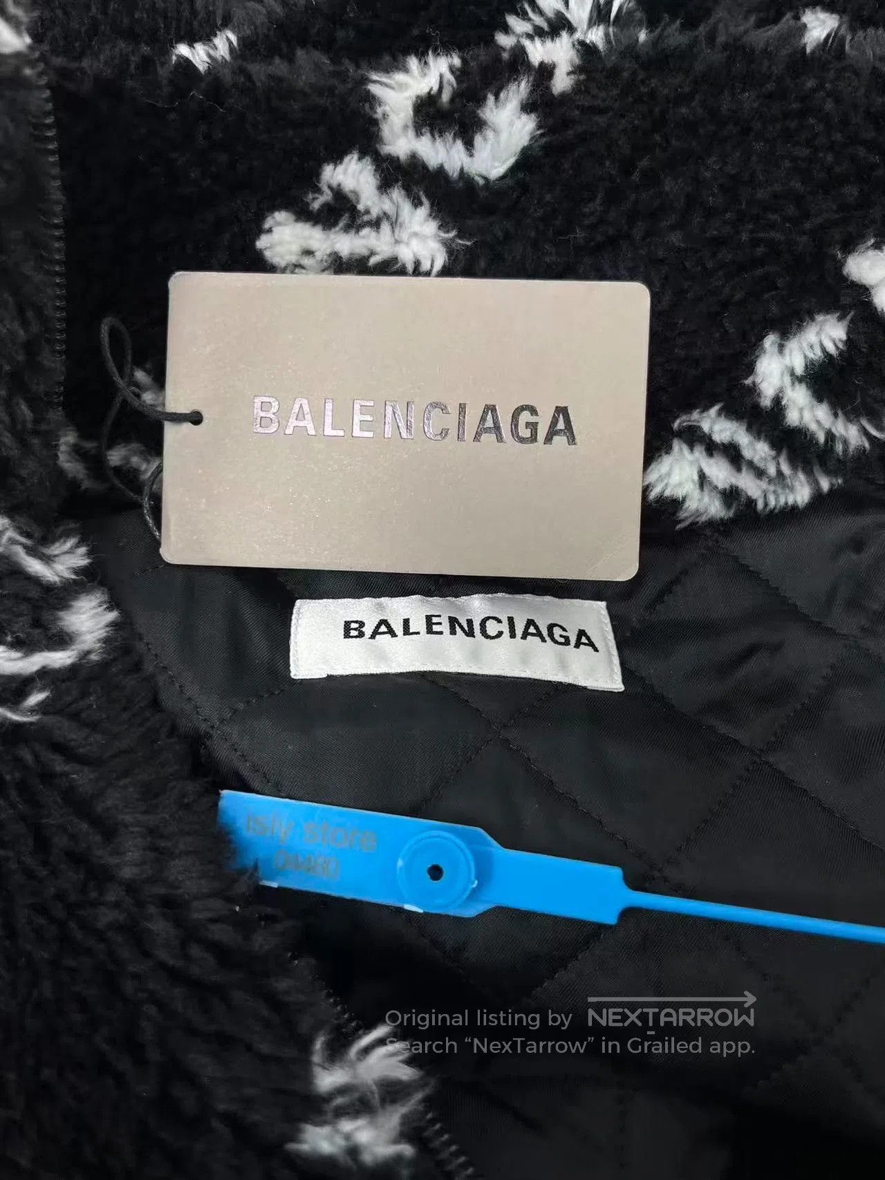 Balenciaga Balenciaga Men's Logo Print Oversized Zipper Jacket. Size US M / EU 48-50 / 2 - 5 Thumbnail