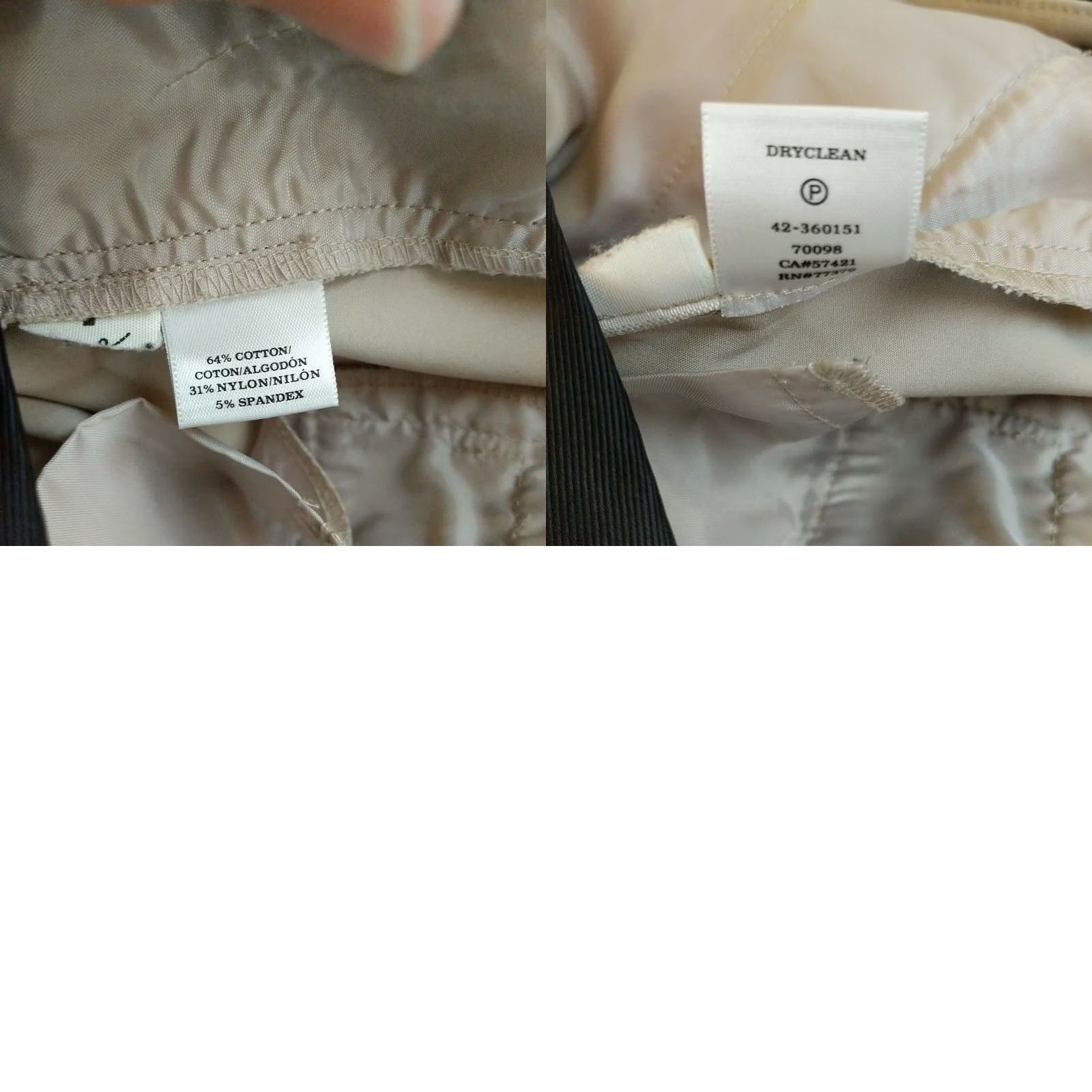 Ann Taylor Ann Taylor Pants Womens 4 Beige Dress Trim Career Business Modern Dress Pants Skinny Stretch Comfortable Regular Women Size 27" / US 4 / IT 40 - 8 Thumbnail