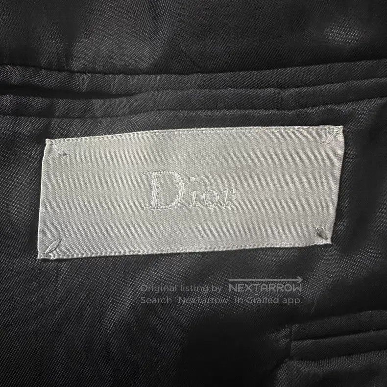 Dior Dior Satin stitched collared suit Size 46R - 6 Thumbnail