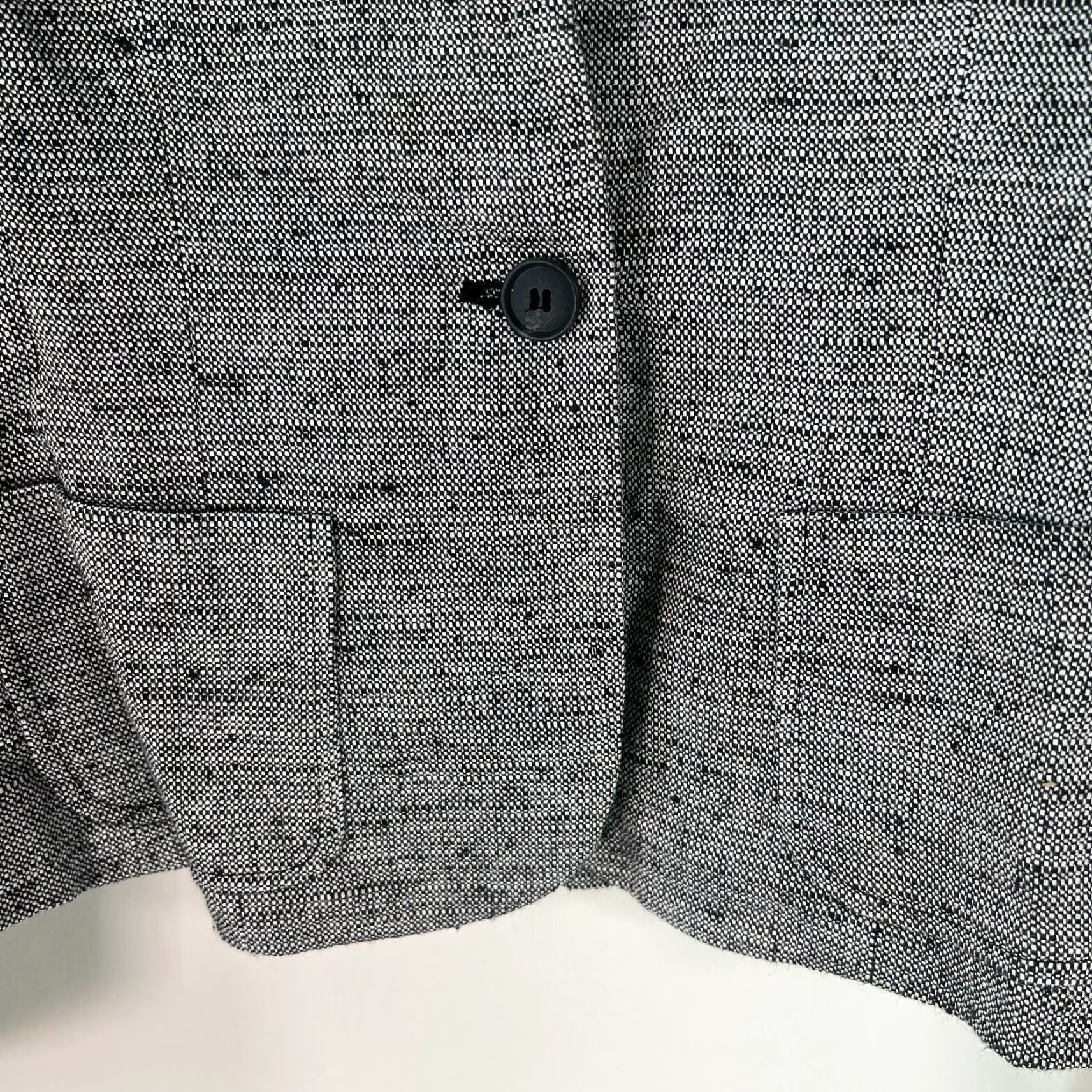 Vintage Valerie Stevens Blazer Shirt Womens Size 4 Gray Long Sleeve Lined Button 21in Chest 18in-24in Range Casual Classic Jacket Size S / US 4 / IT 40 - 4 Thumbnail