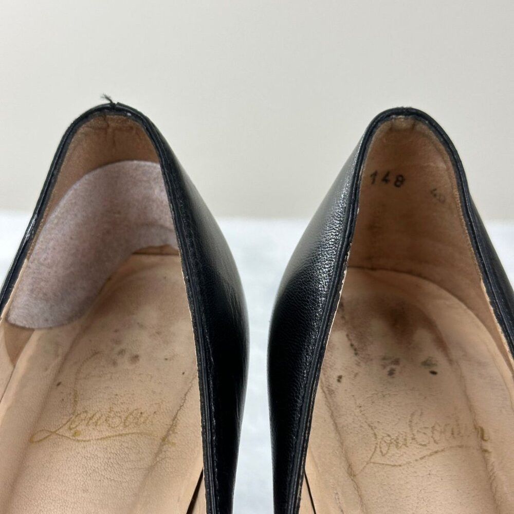 Christian Louboutin Christian Louboutin Black Leather Heels Women's Size 40.5 E Size US 10.5 / IT 40.5 - 5 Thumbnail