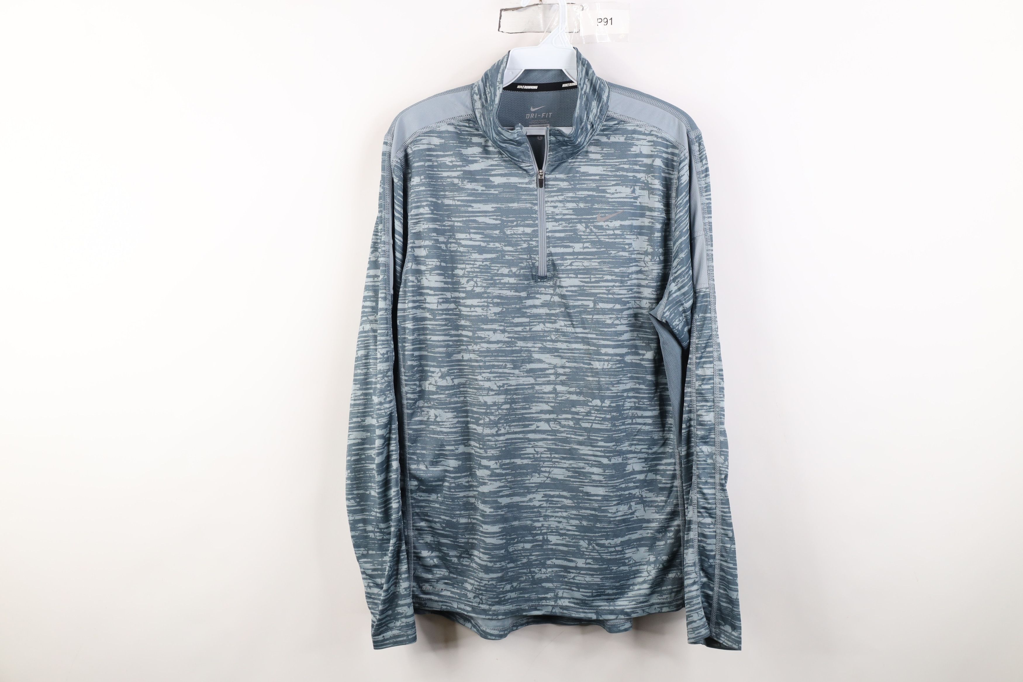 Nike Nike Running Mini Swoosh Fractal 1/4 Zip Pullover Jacket Size US L / EU 52-54 / 3 - 1 Thumbnail