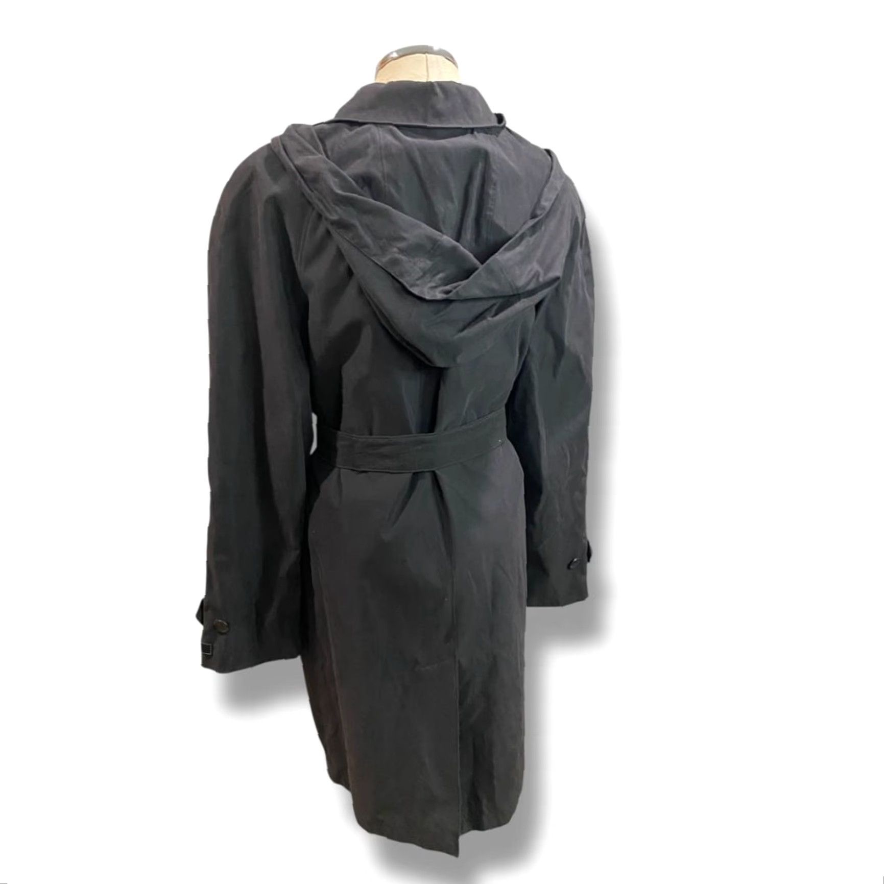 London Fog VINTAGE London Fog Womens Overcoat Coat XL Black Microfiber Vintage Fashion? Size XL / US 12-14 / IT 48-50 - 6 Thumbnail