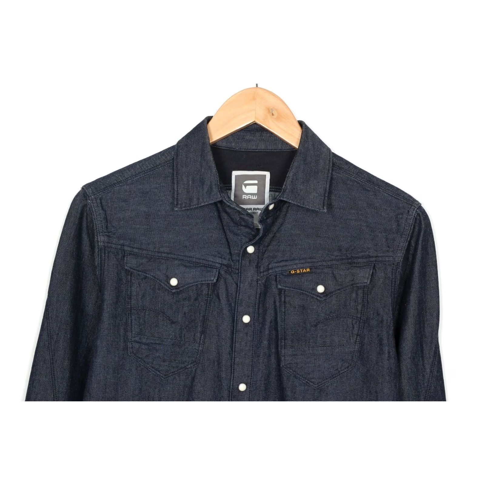 G-Star G-STAR ARC 3D Denim Shirt Slim Fit Men Size S Long Sleeve Snap Size US S / EU 44-46 / 1 - 2 Thumbnail