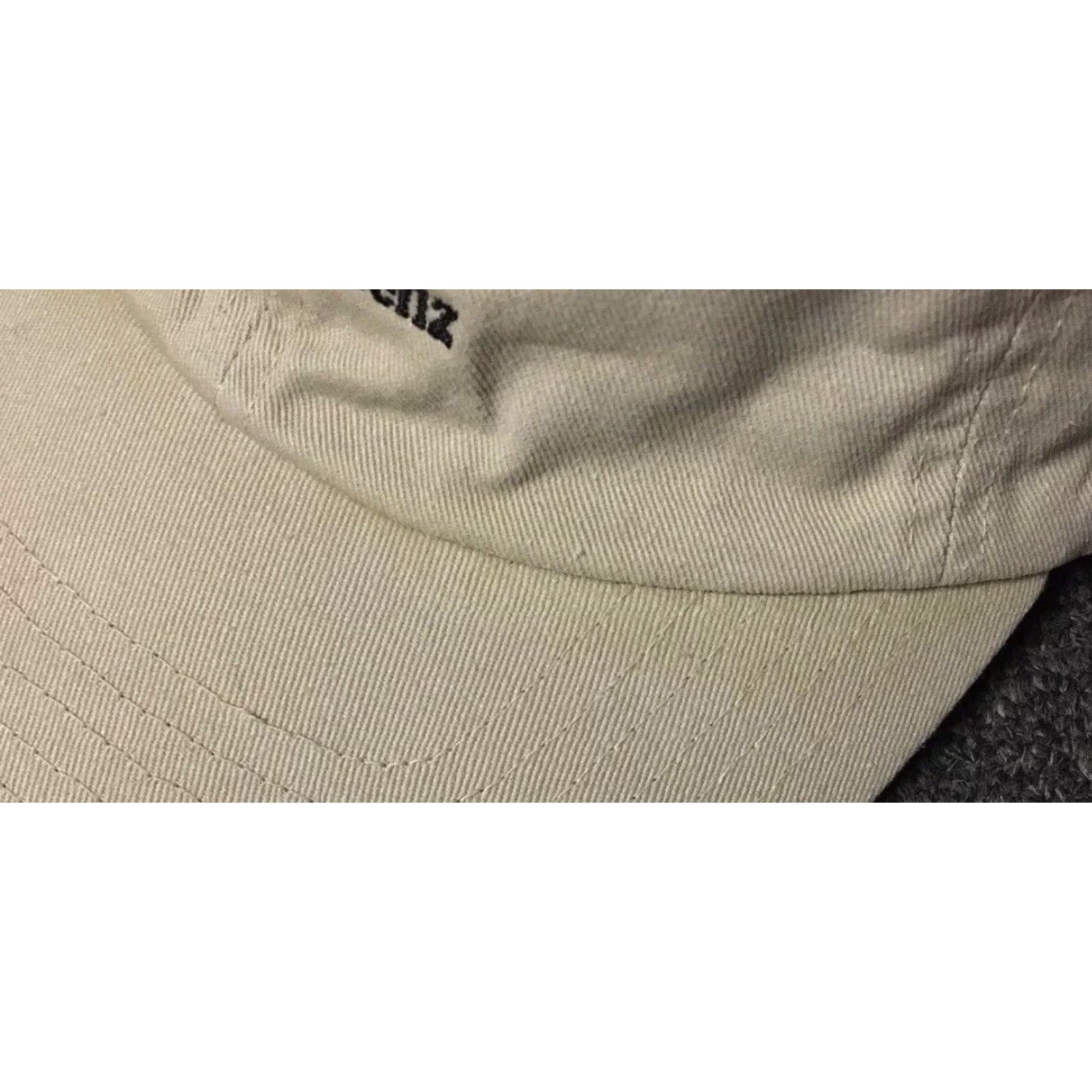 Mercedes-Benz VINTAGE Mercedes Benz Faded Strapback Hat - 90s Grunge Car Racing Beige Adjustable Baseball Cap Men Mens Formulation? Size ONE SIZE - 4 Thumbnail