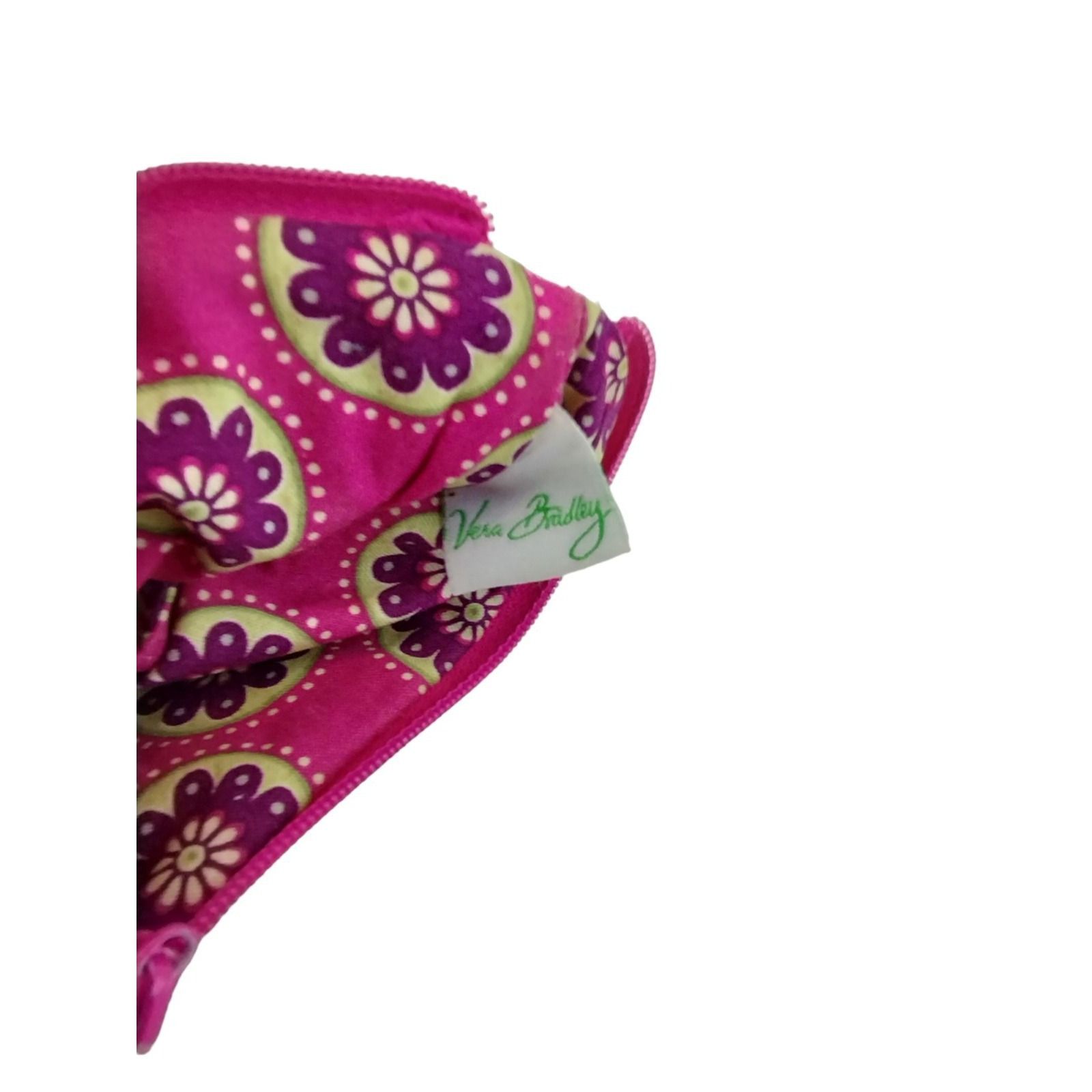 Vera Bradley Vera Bradley 5.5 inch Zippered Keychain Wallet Pink Paisley Size ONE SIZE - 4 Thumbnail
