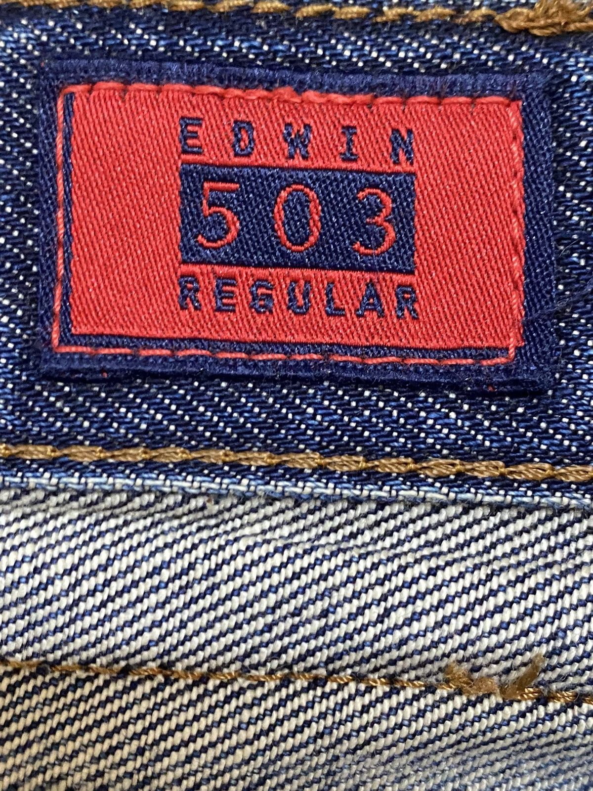 Edwin Vintage Japanese Brands Edwin503 Mud Wash Loose Jeans Size US 34 / EU 50 - 13 Thumbnail