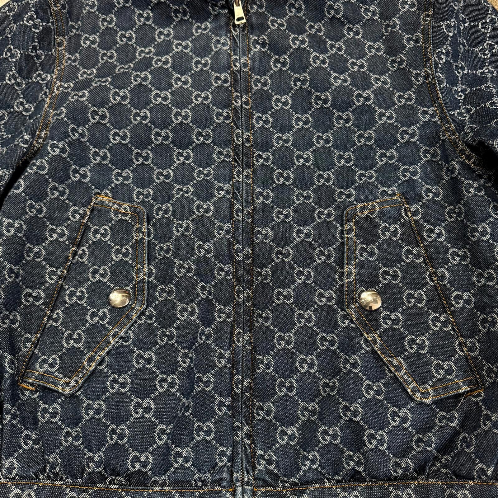 Gucci Gucci Denim Monogram Jacket Size US S / EU 44-46 / 1 - 9 Thumbnail