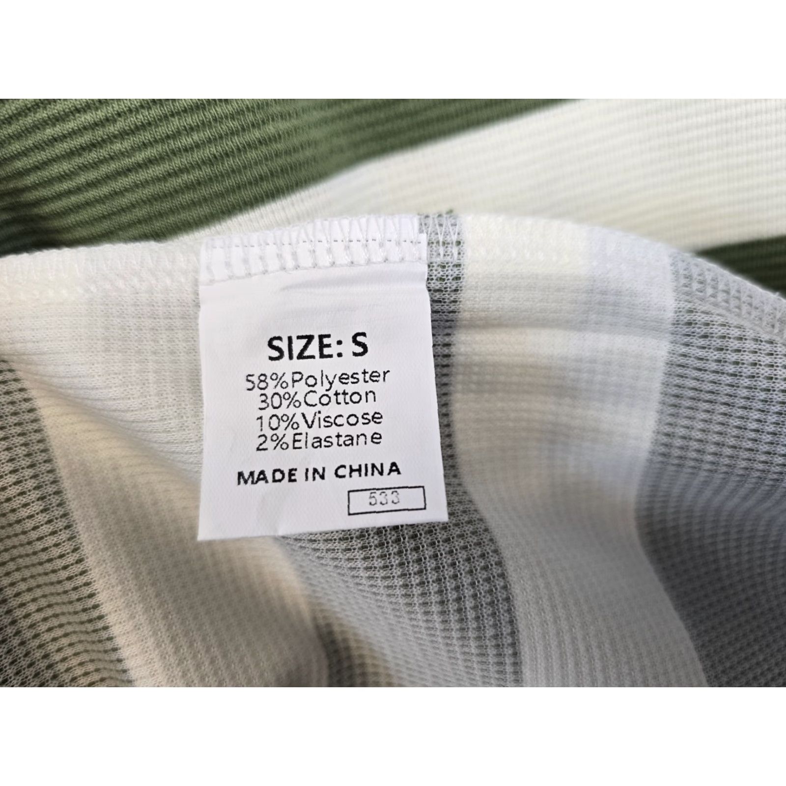 Vintage Womens T Shirt Dress - Striped Casual Summer Knee Length Pockets Green White Sz S - Lightweight, Sleeveless, Pullover Dress Size S / US 4 / IT 40 - 6 Thumbnail