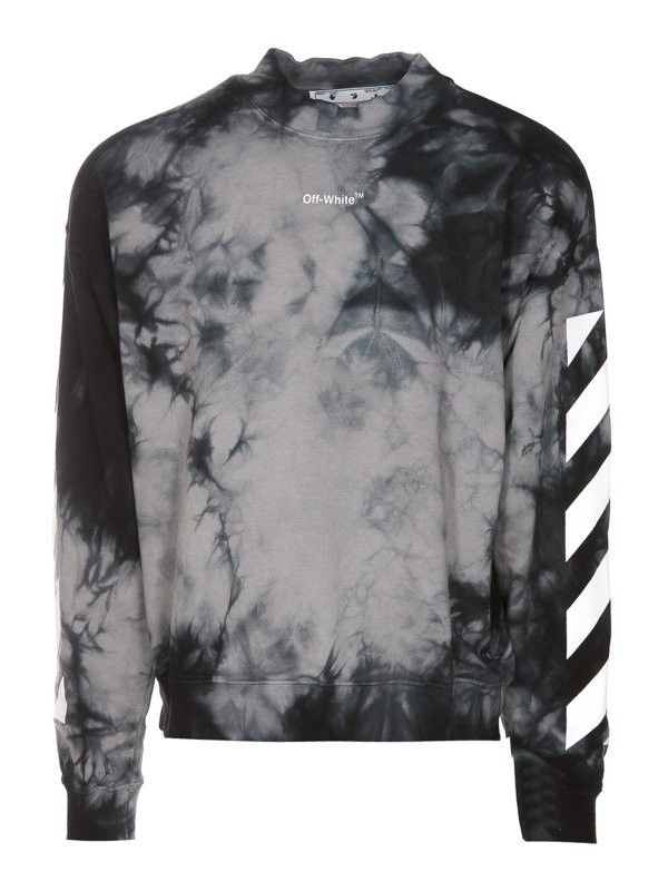 Off-White o1in1s0225 Q:2 /Diag Arrow Tie Dye Skate Crewneck Multicolor Size US L / EU 52-54 / 3 - 2 Thumbnail