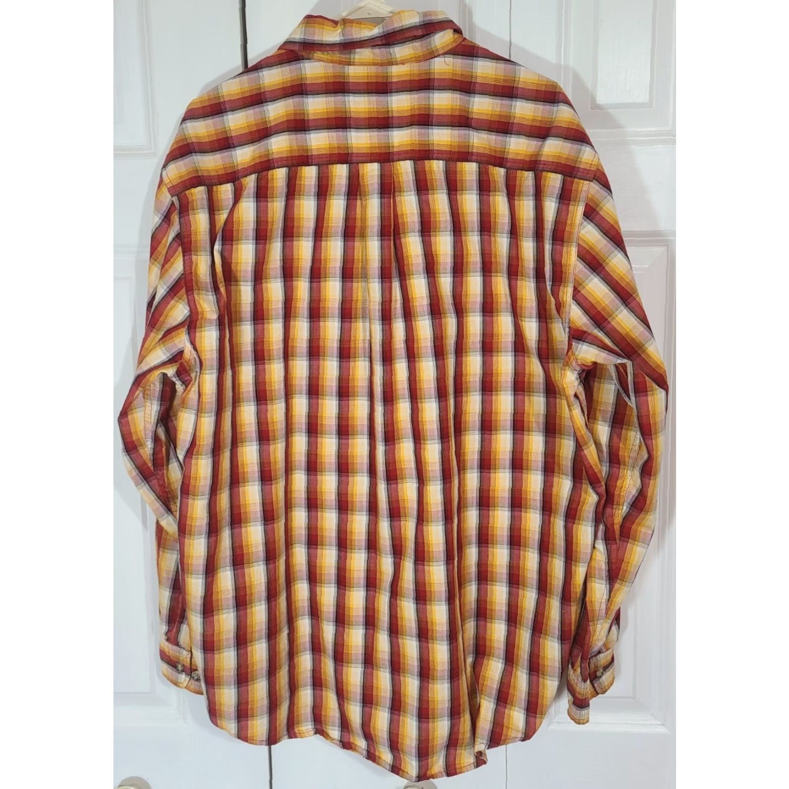 Carhartt Carhartt Shirt Mens XL Plaid Long Sleeve Button Pocket XLarge Cotton Yellow Size US XL / EU 56 / 4 - 5 Thumbnail