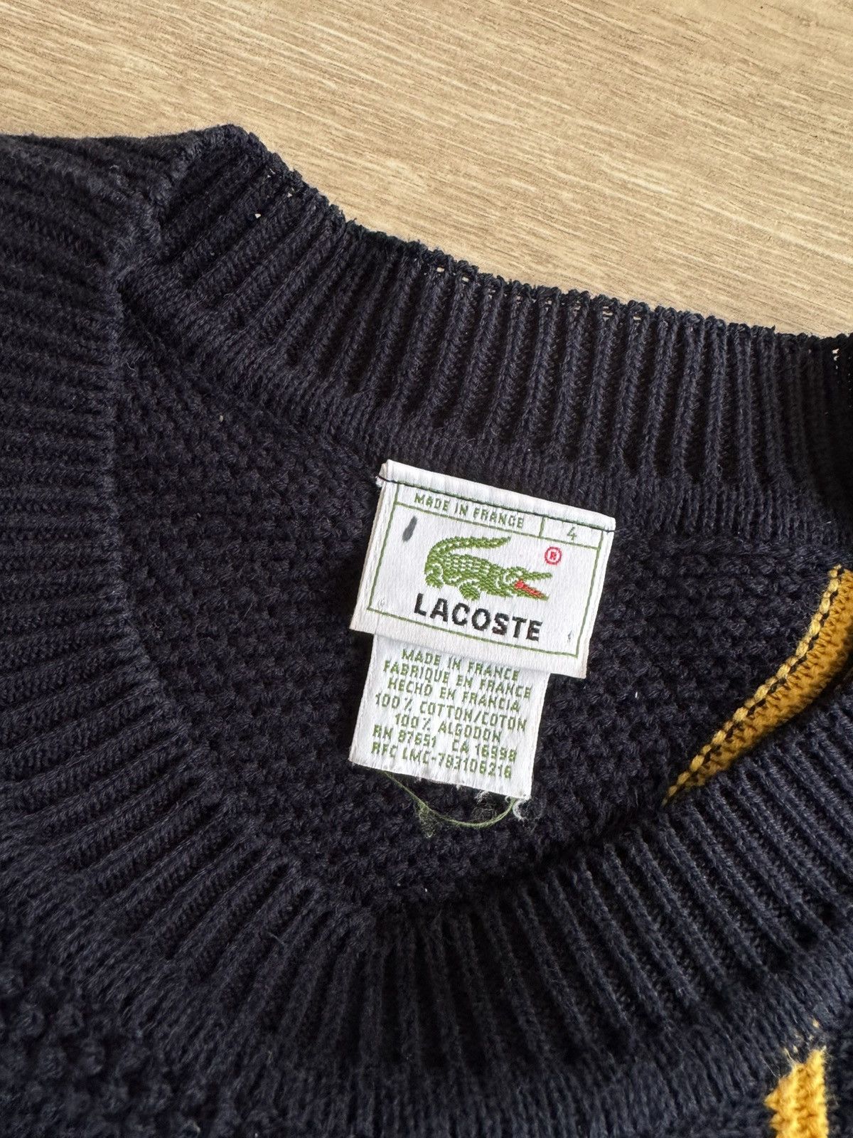 Lacoste Vintage Lacoste Made in France Knit Sweater – Coogi Style Size US L / EU 52-54 / 3 - 8 Thumbnail
