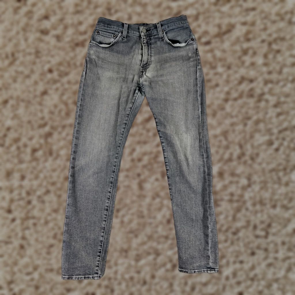 Levi's Levi's Denim Jeans 512 Distressed Black 29/Regular Mens Levi's 512 5-Pocket Stretch Cotton Pants Jeans Size US 29 - 1 Thumbnail