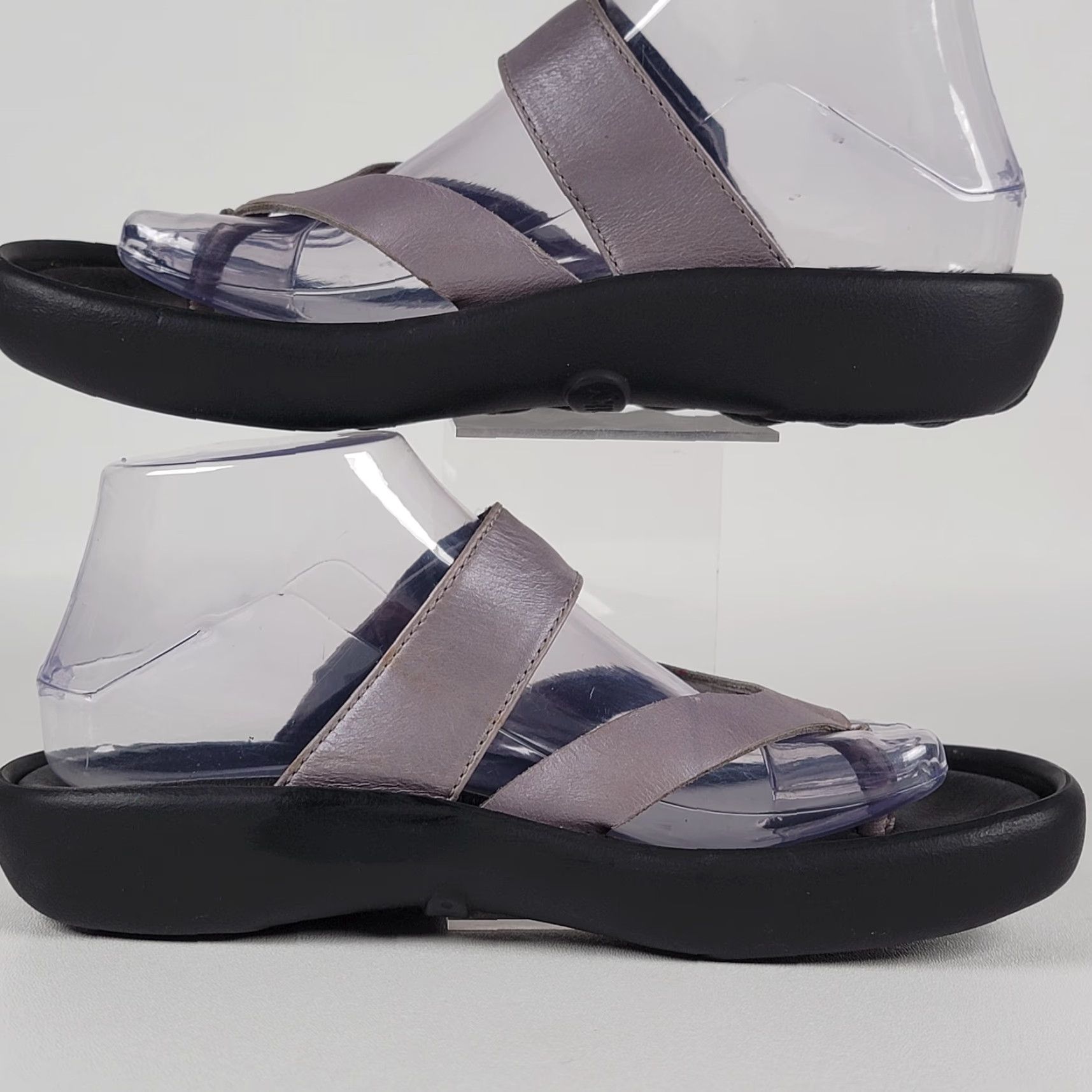 Vintage Wolky Sandal Womens Thong Slip On Tahiti Pink 38/7.5 Leather Wedge Flat Heel Mexico Size US 8 / IT 38 - 4 Thumbnail