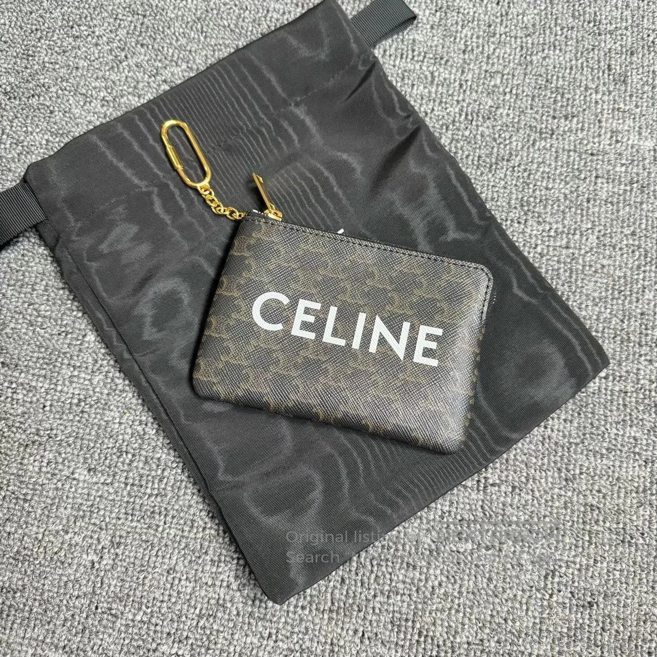 Celine Celine Triomphe Monogram Coin Purse. Size ONE SIZE - 1 Thumbnail