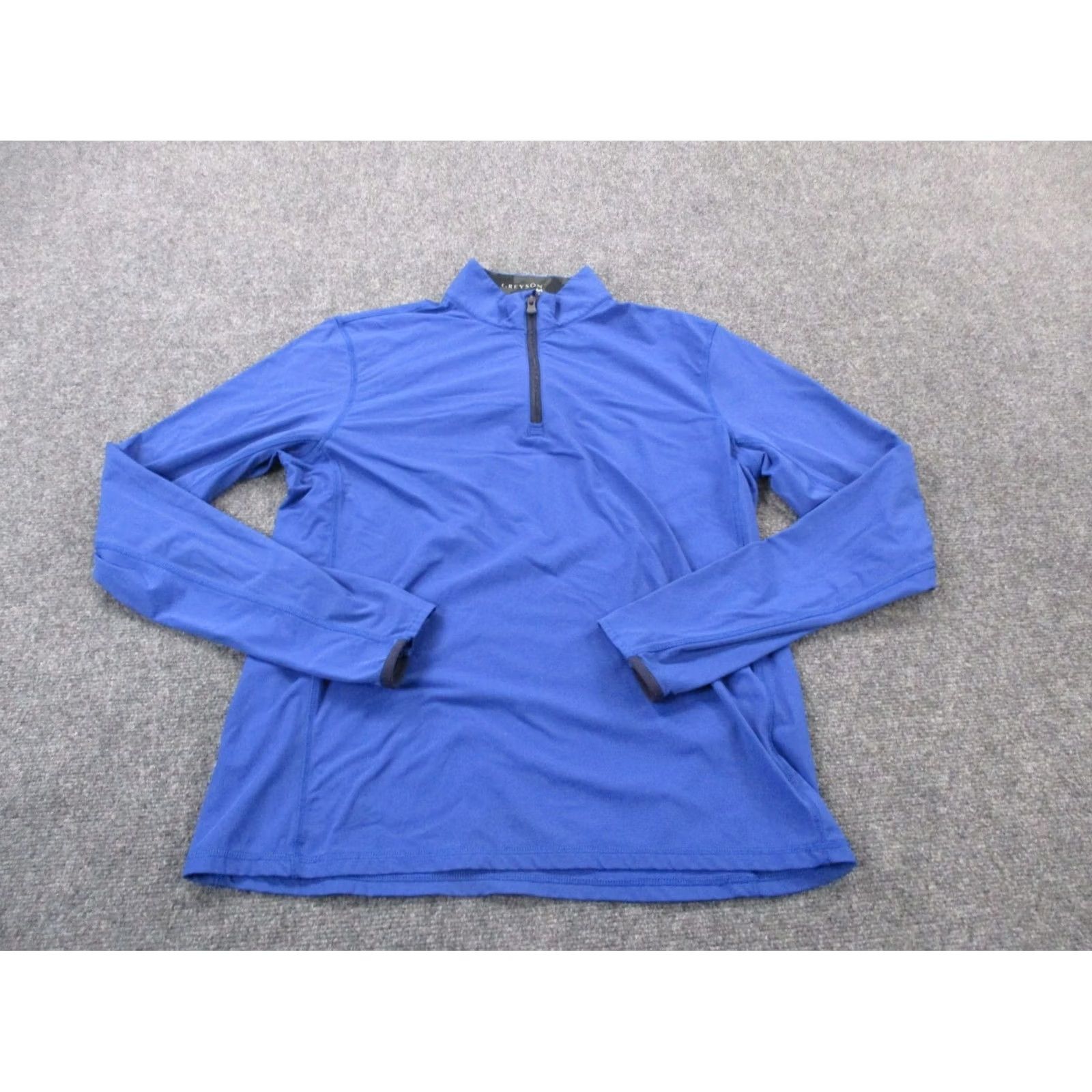 Vintage Greyson Jacket Men M Blue Lightweight Weathergear 1/4 Zip Windbreaker Regular Size M Mens Jacket Size US M / EU 48-50 / 2 - 2 Thumbnail