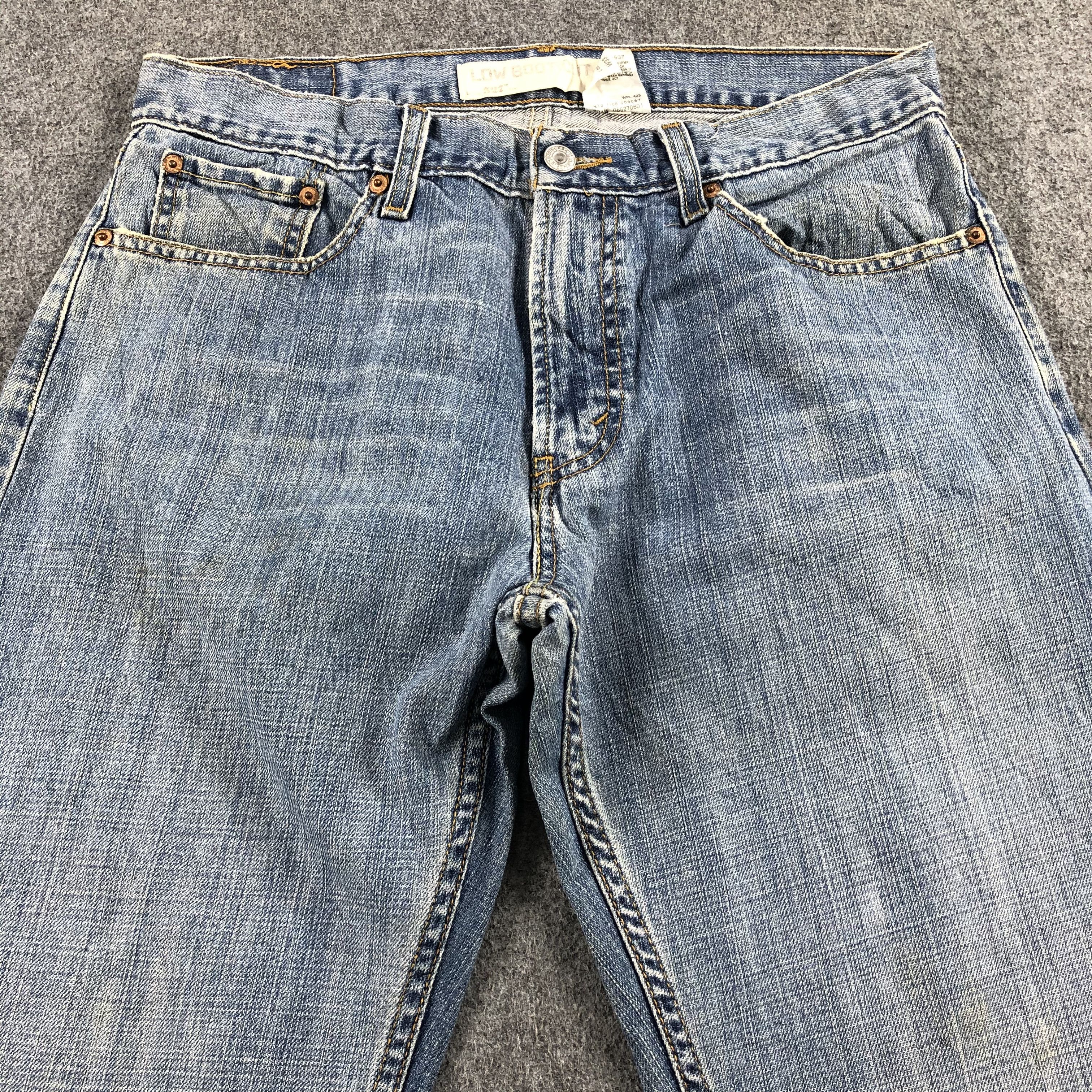 Levi's Vintage Blue Wash Levis 527 Flared Jeans-J2230 Size US 33 - 3 Thumbnail