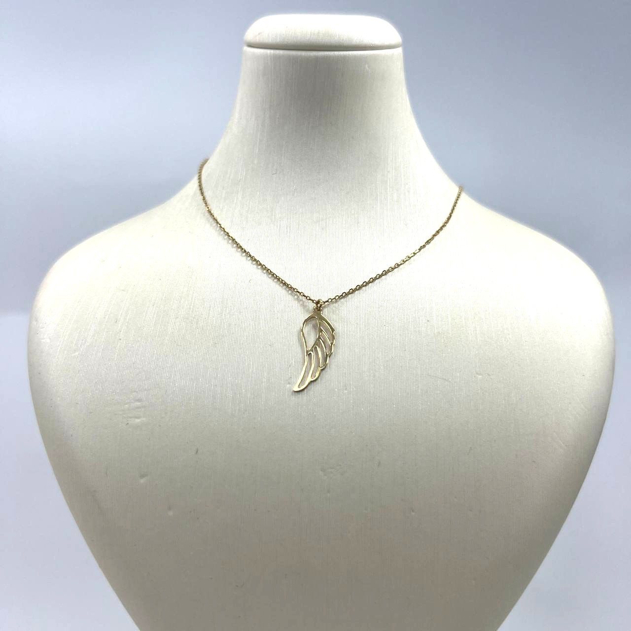 Other Delicate 14K yellow gold necklace with leaf design Size ONE SIZE - 1 Thumbnail