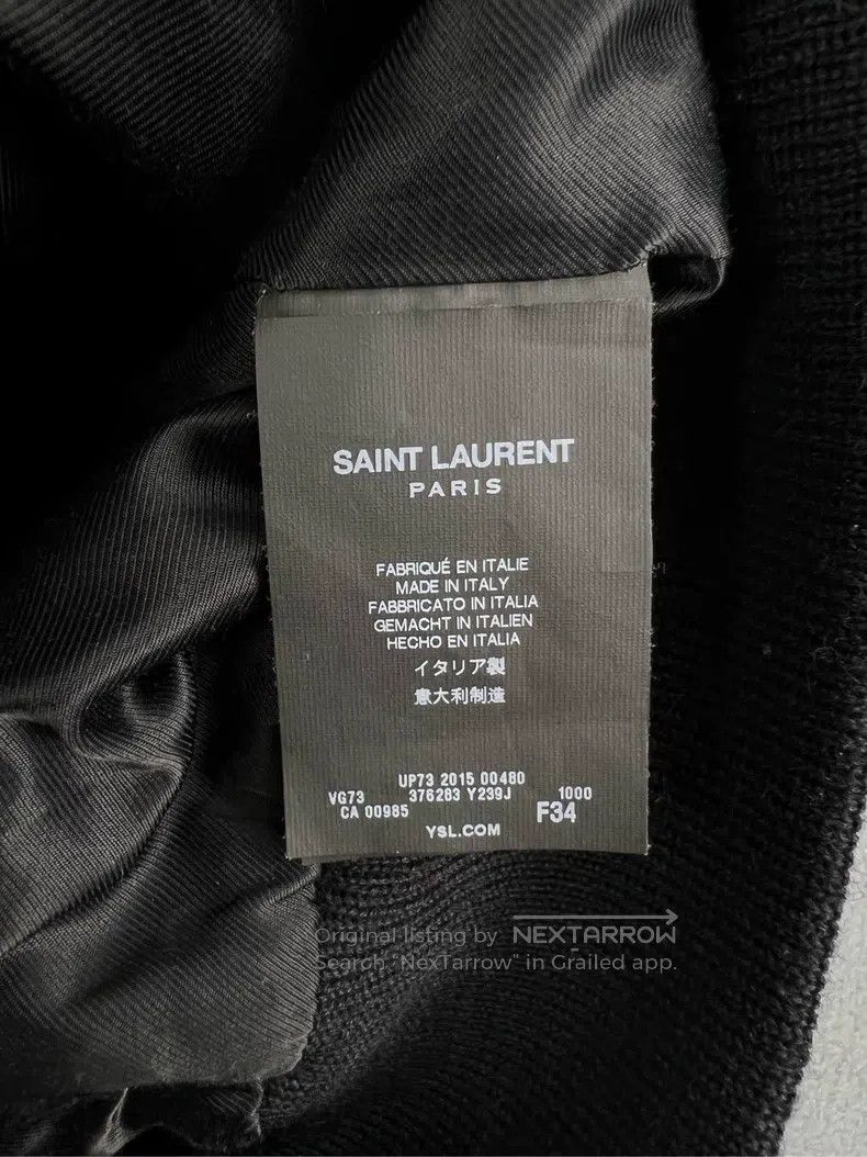 Saint Laurent Paris Saint Laurent Paris Black Baseball Jacket i Size XXS / US 00 / IT 34 - 4 Thumbnail