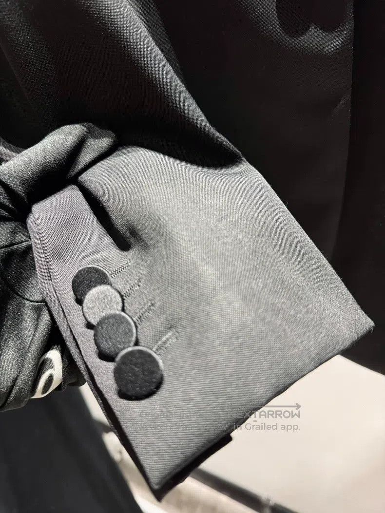 Saint Laurent Paris Saint Laurent Paris Mafia Style Tuxedo Jacket Size US M / EU 48-50 / 2 - 3 Thumbnail