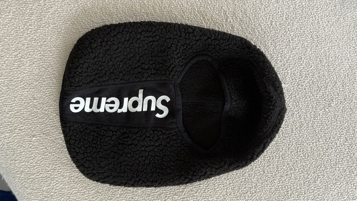 Supreme Supreme Polartec Deep Pile Balaclava Black Size ONE SIZE - 4 Thumbnail