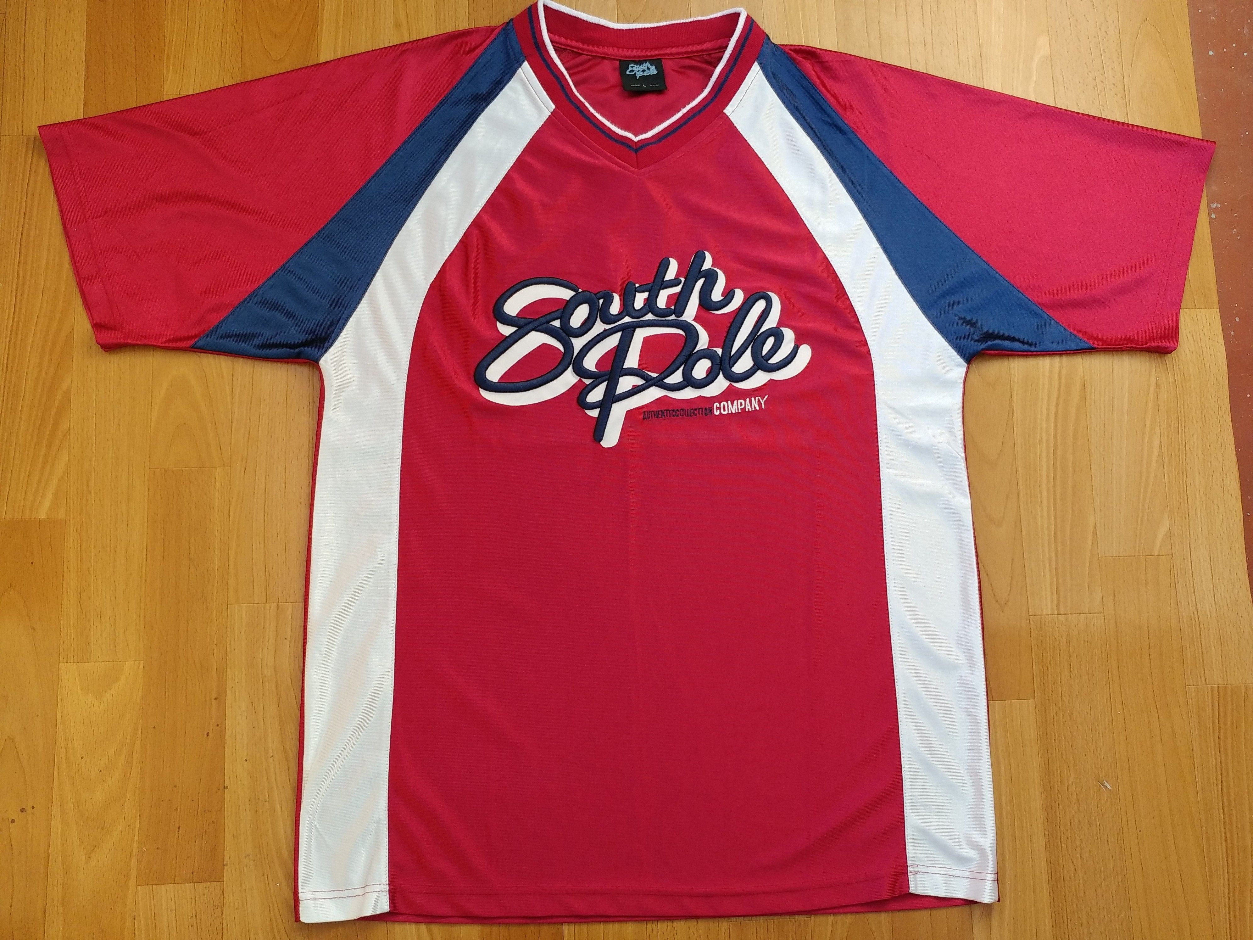 Southpole SOUTHPOLE jersey, red, vintage South Pole t-shirt, 90s L Size US L / EU 52-54 / 3 - 14 Thumbnail